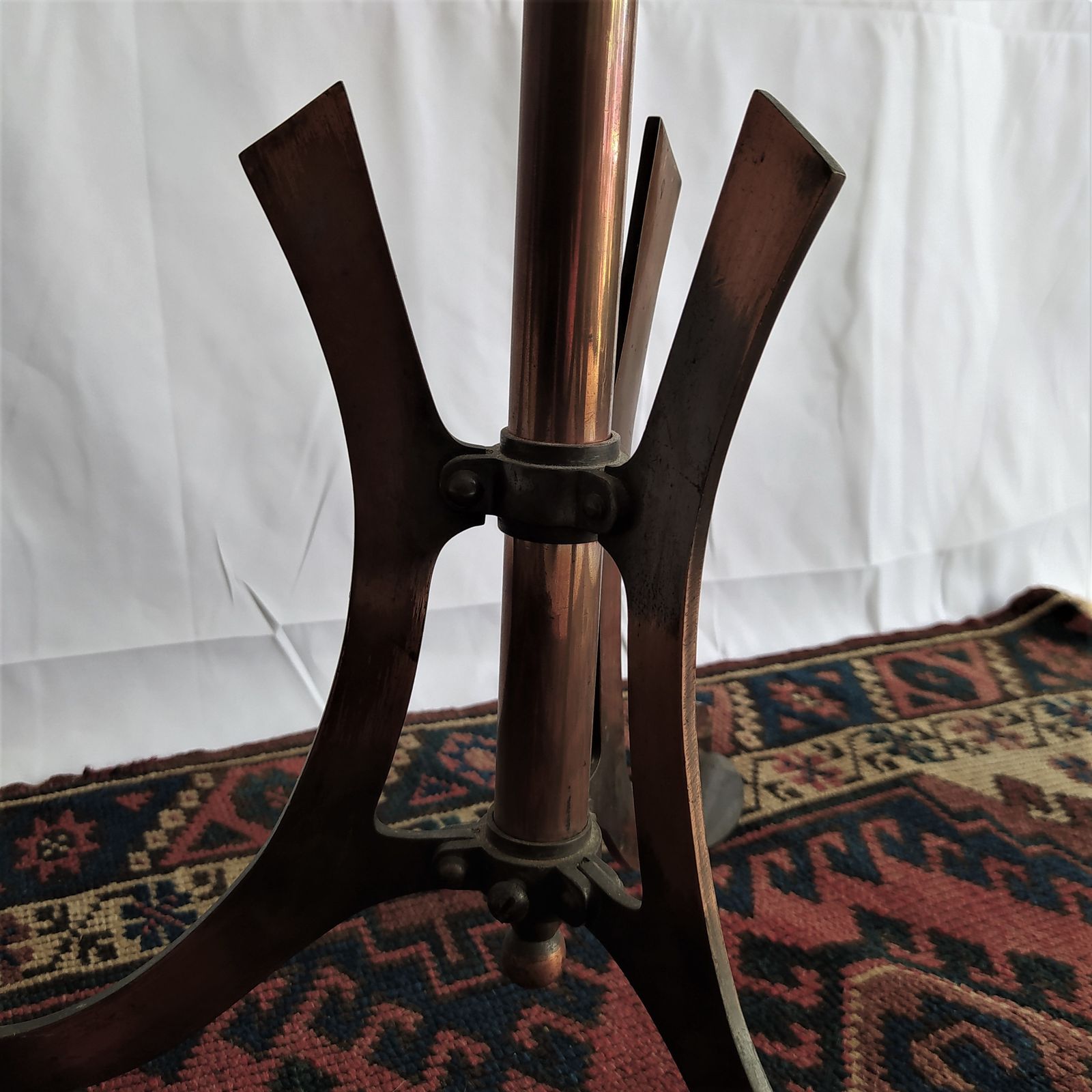 Arts And Crafts Adjustable, Tri Footed, Standard Floor Lamp, Finlay, London photo for sale