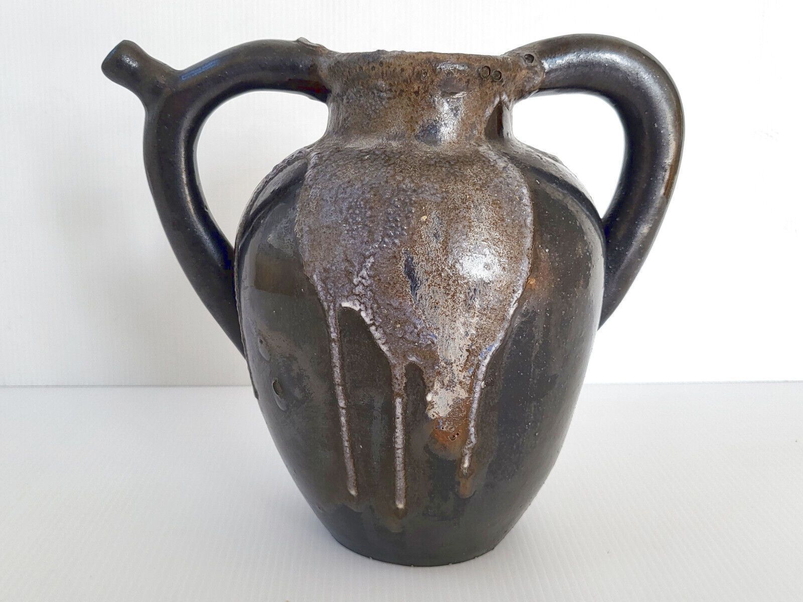 French Art Deco Vase By Leon Pointu Ceramic Stoneware Saint Amand En Puisaye photo buy
