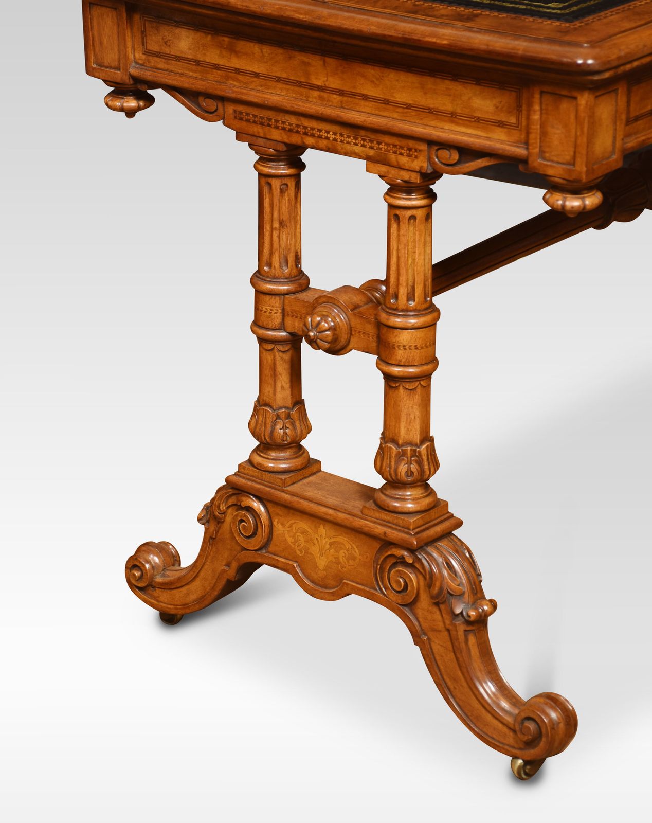 Walnut Writing Desk In The Manner Of Gillows photo furniture