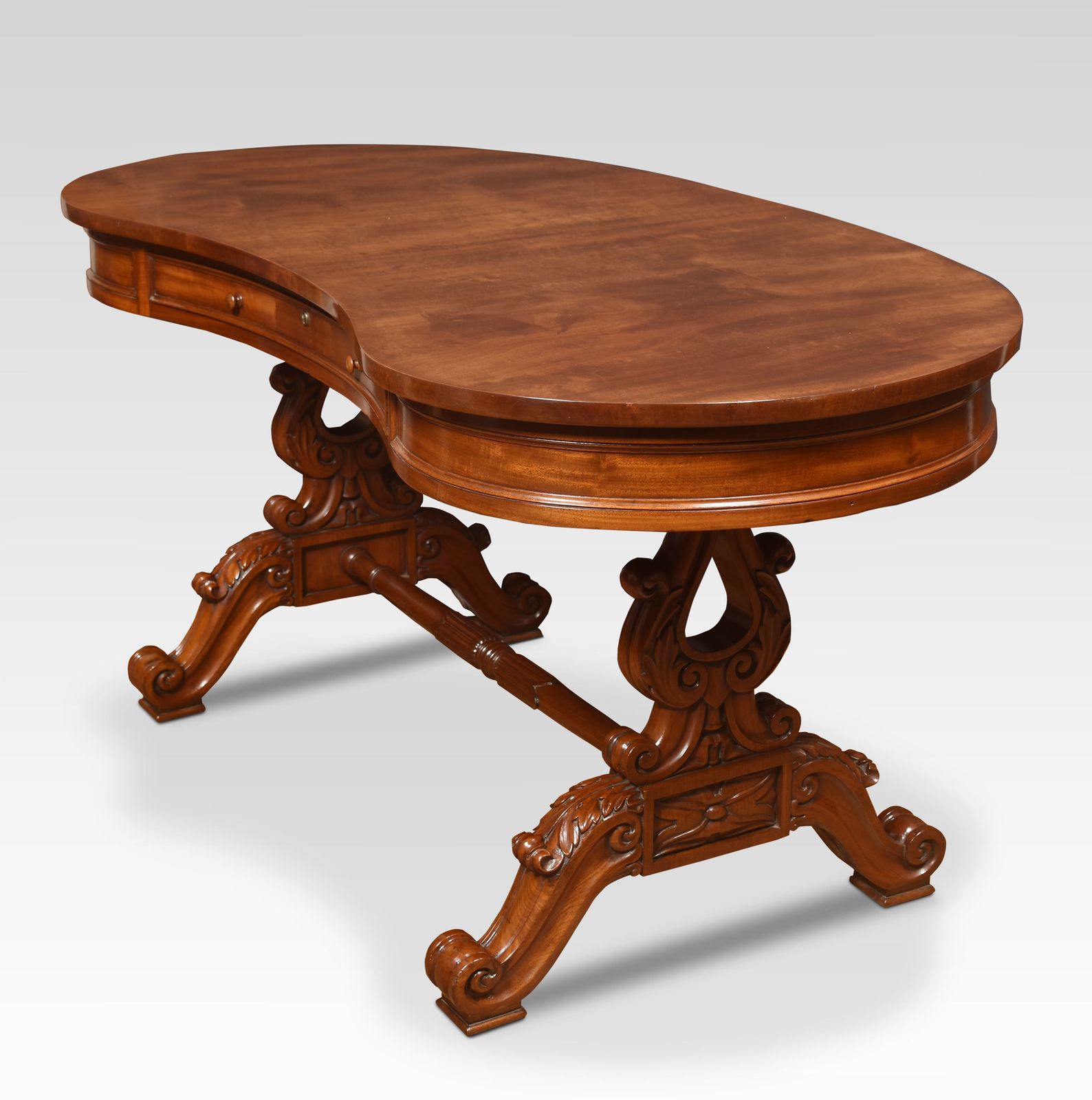 Mahogany Kidney Shaped Dressing Table photo vinterior