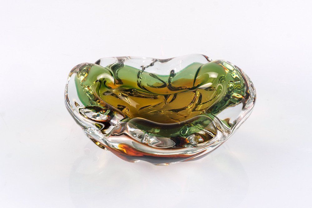 Sommerso Murano Glass Bowl By Flavio Poli For Seguso, 1960s photo furniture