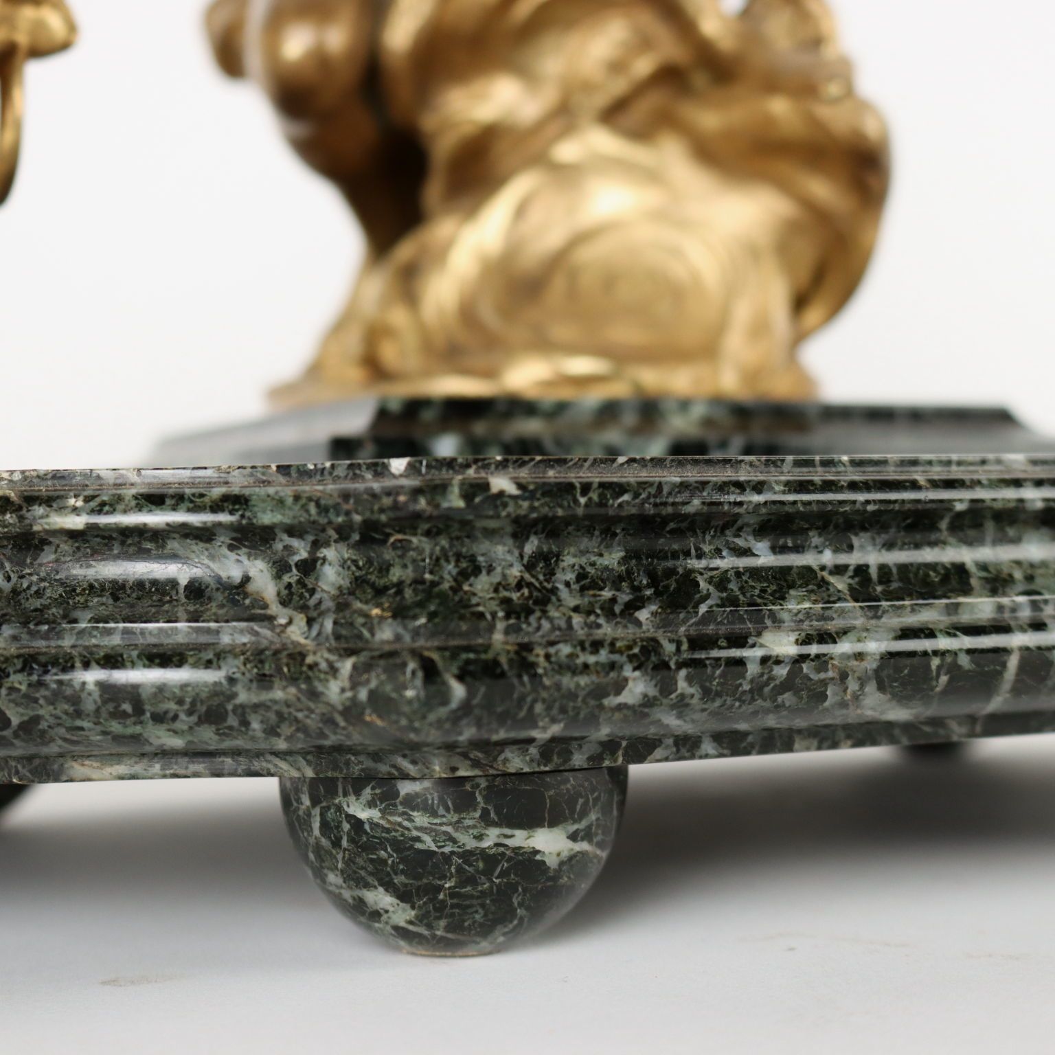 photo vinterior Inkwell By Jean Marie Pigalle Bronze Marble France XIX Century