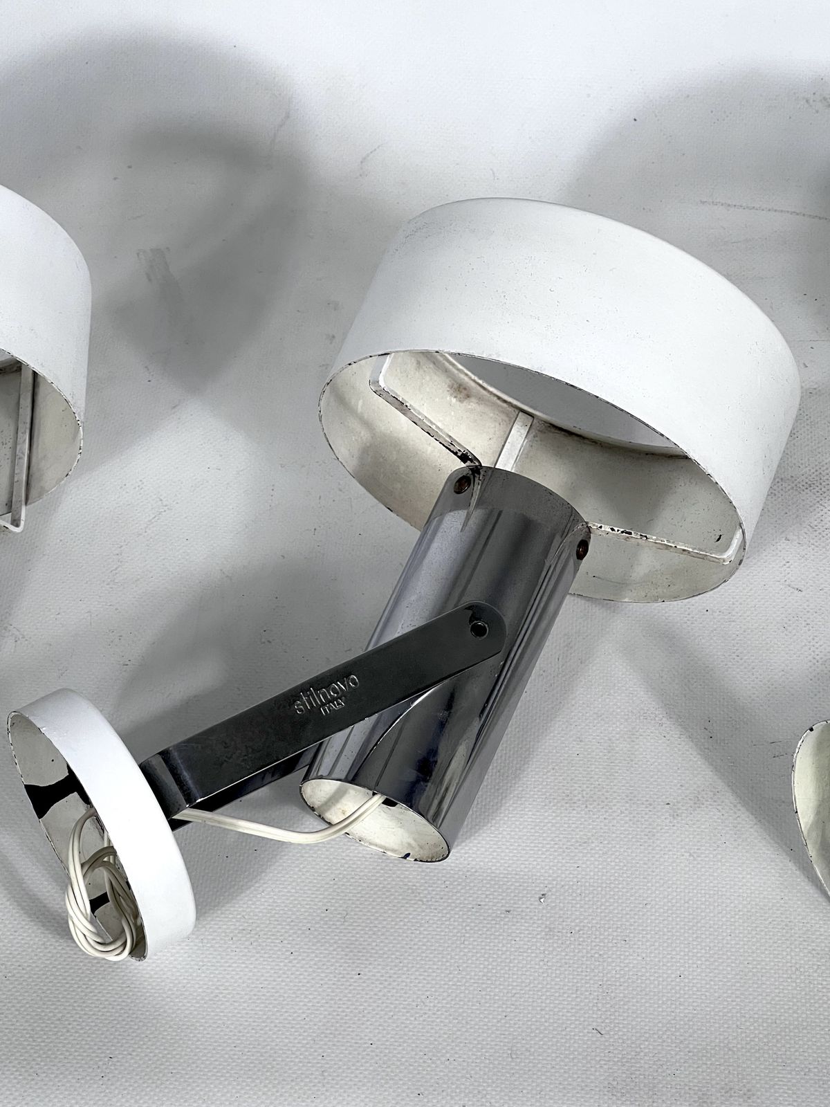 Lighting Stilnovo Milano, Set Of Five Orientable Wall Lights From 50s photo