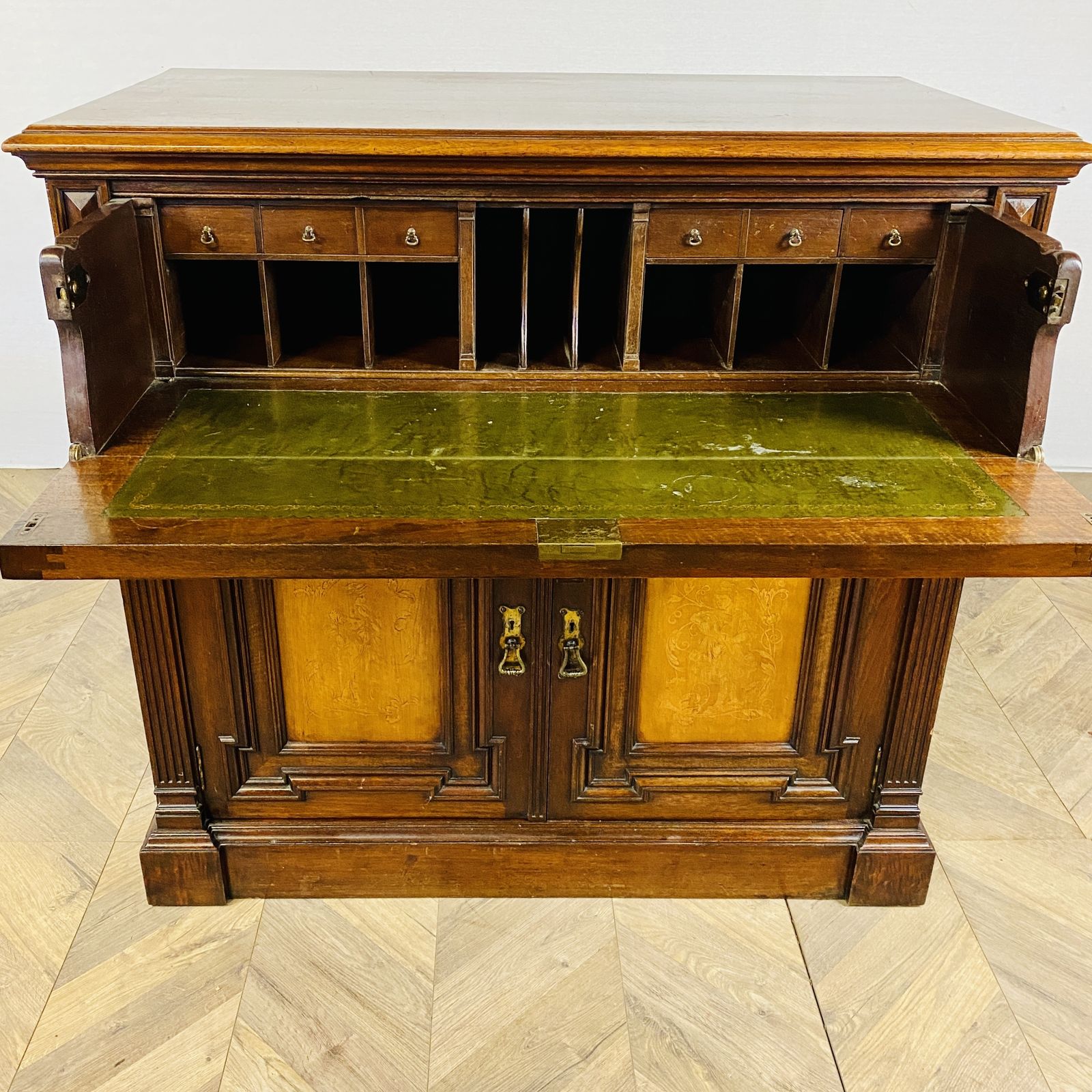 Antique English Secretaire, 19th Century photo vintage