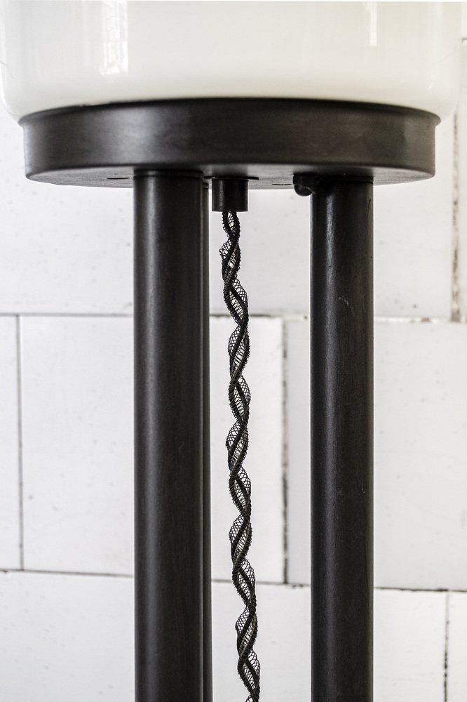 Italian Glass, Iron And Marble Floor Lamp, 1970s photo 1027.52