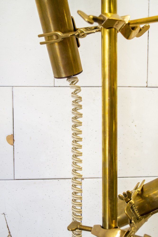 Capacio Messing Lamp Door Fulvio Ferrari Voor Solka B, 1972 photo Verlichting