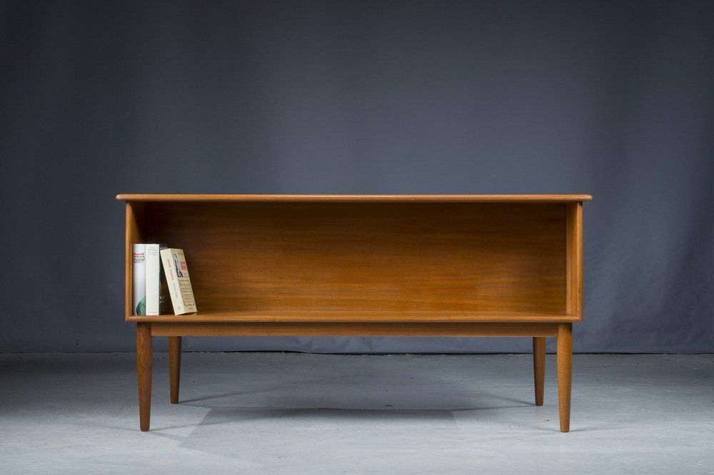 Mid Century Danish Modern Teak Desk By Svend Madsen For Falster, 1970s photo vinterior