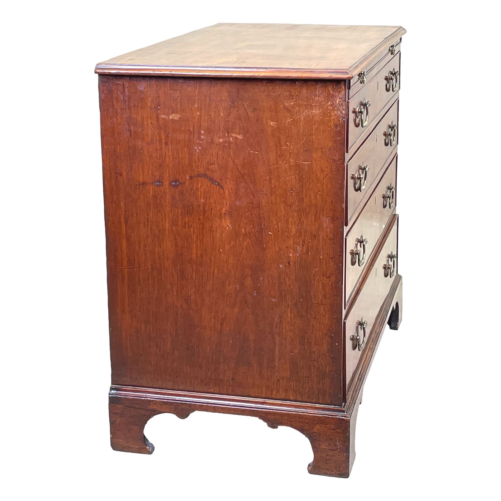 Georgian 18th Century Mahogany Chest With A Slide (England, Circa 1760) photo for sale