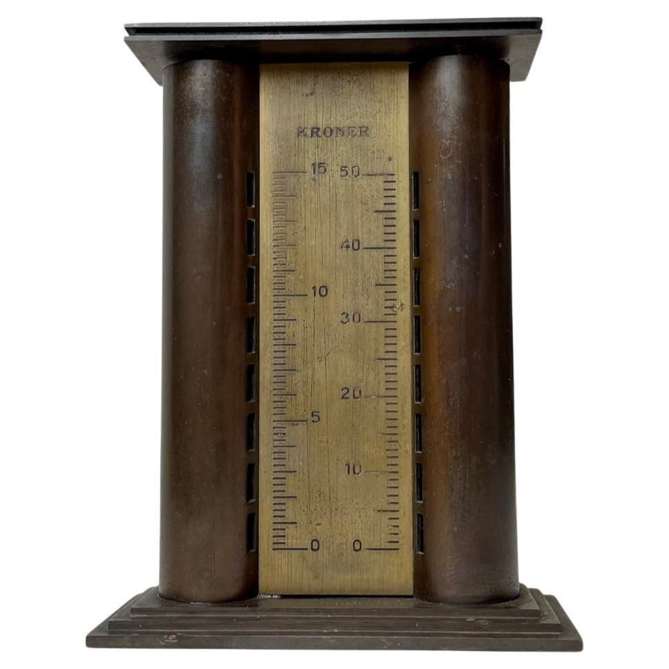 Art Deco Money Bank & Thermometer By Danish Architect Carl Einar Glahn 1884 1971