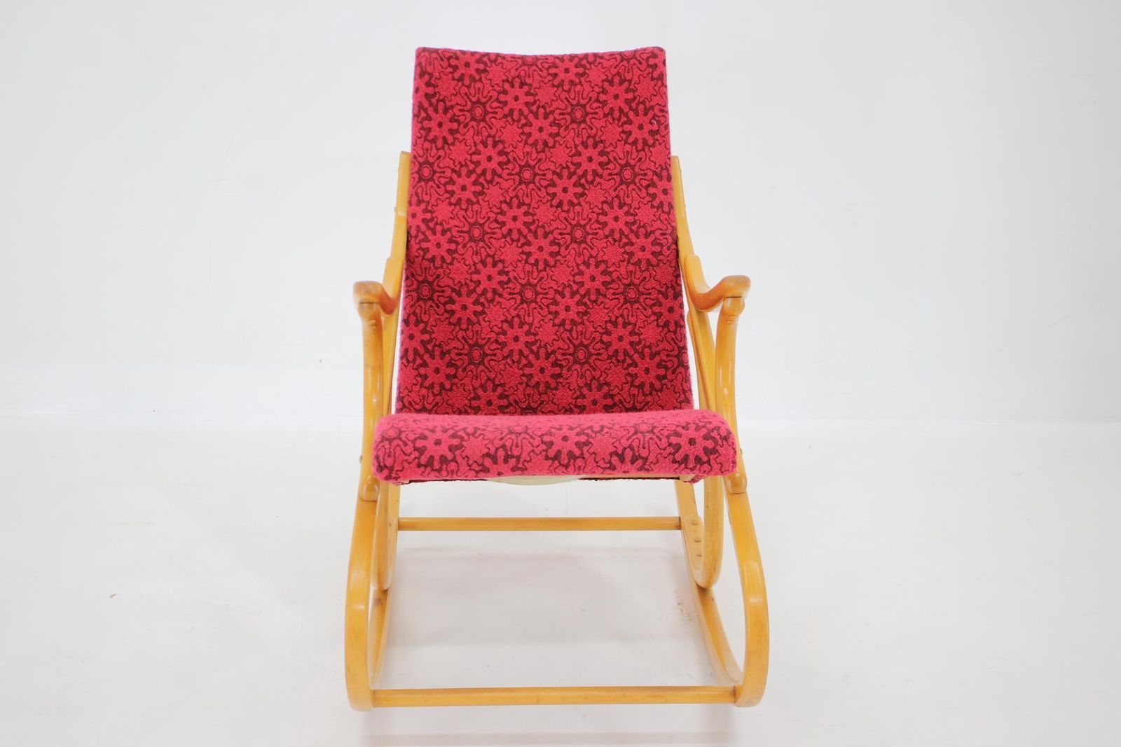 1970s Beech Rocking Chair By Ton, Czechoslovakia photo Furniture