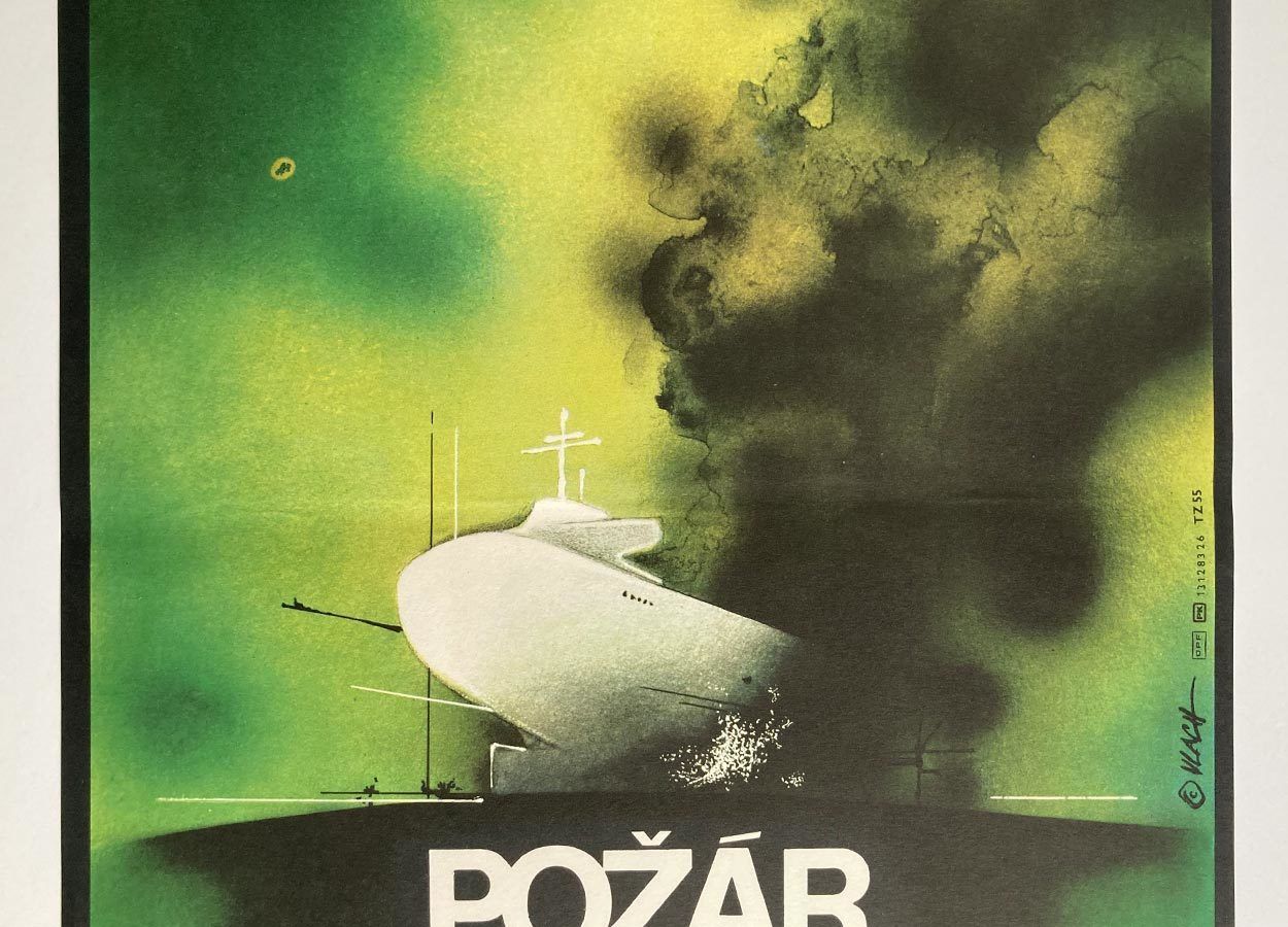 Original Film Poster, Fateful Sunday, Zdeněk Vlach, 1984, Genuine Czech Vintage Print photo for sale