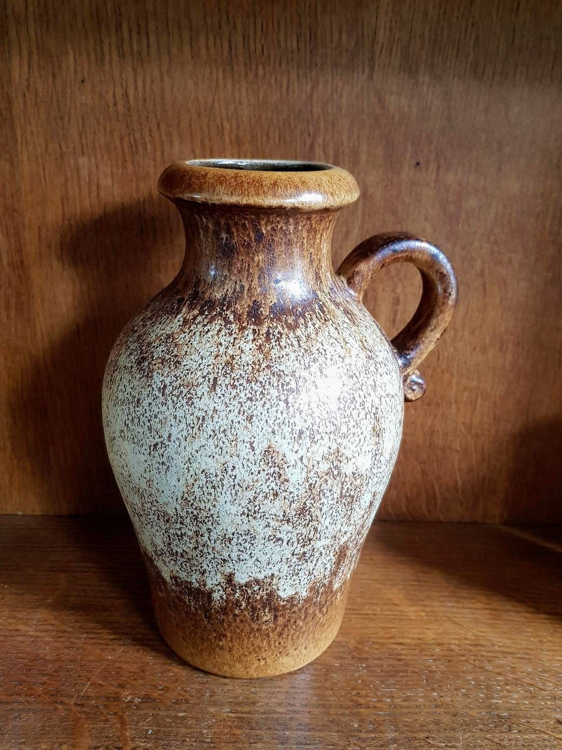 Vintage Set Of Four West German Ceramic Vases   Fat Lava   Scheurich   1960s photo buy