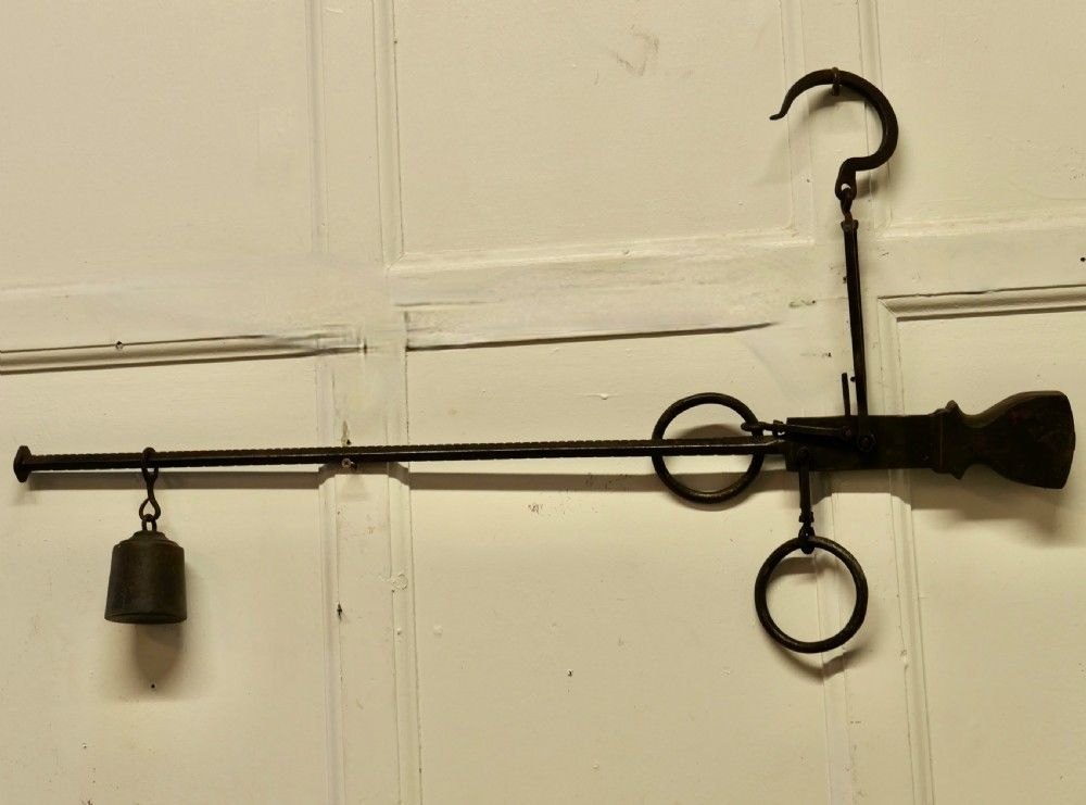 Early 19th Century Butchers Steelyard For Weighing Scale
