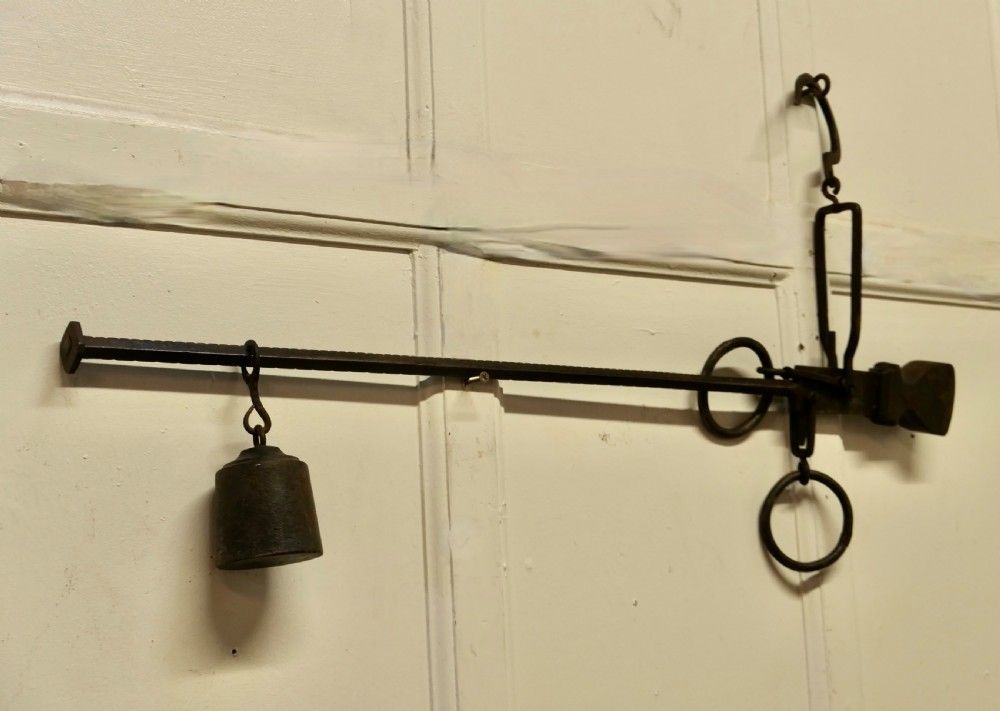 Early 19th Century Butchers Steelyard For Weighing Scale photo vinterior
