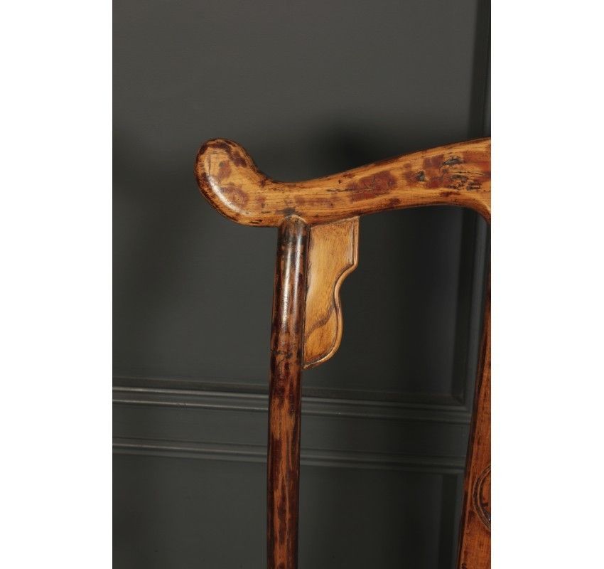 photo vinterior Pair Of Chinese Elm Armchairs, 1800s