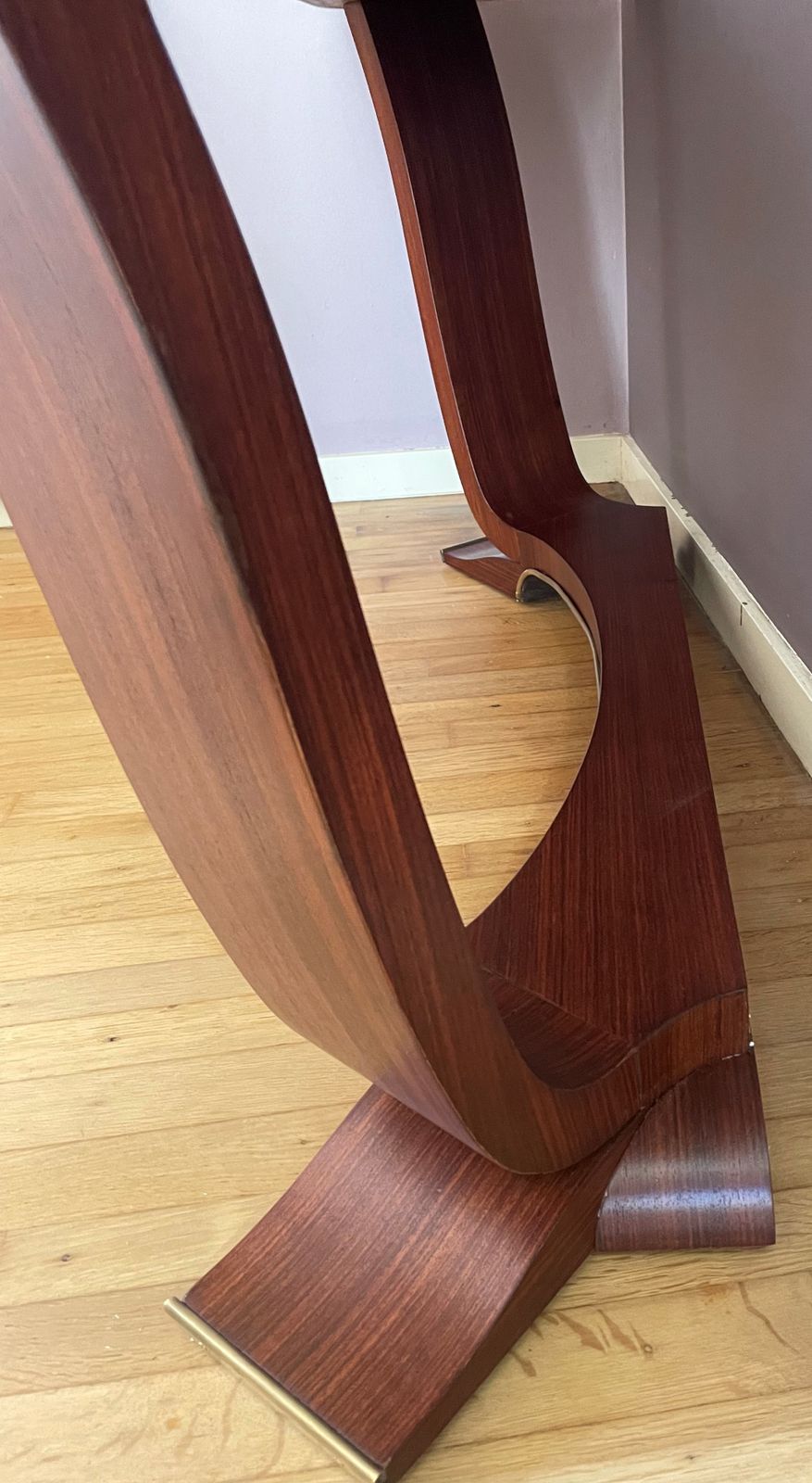 Art Deco Console In Rosewood Veneer And Brass photo Furniture