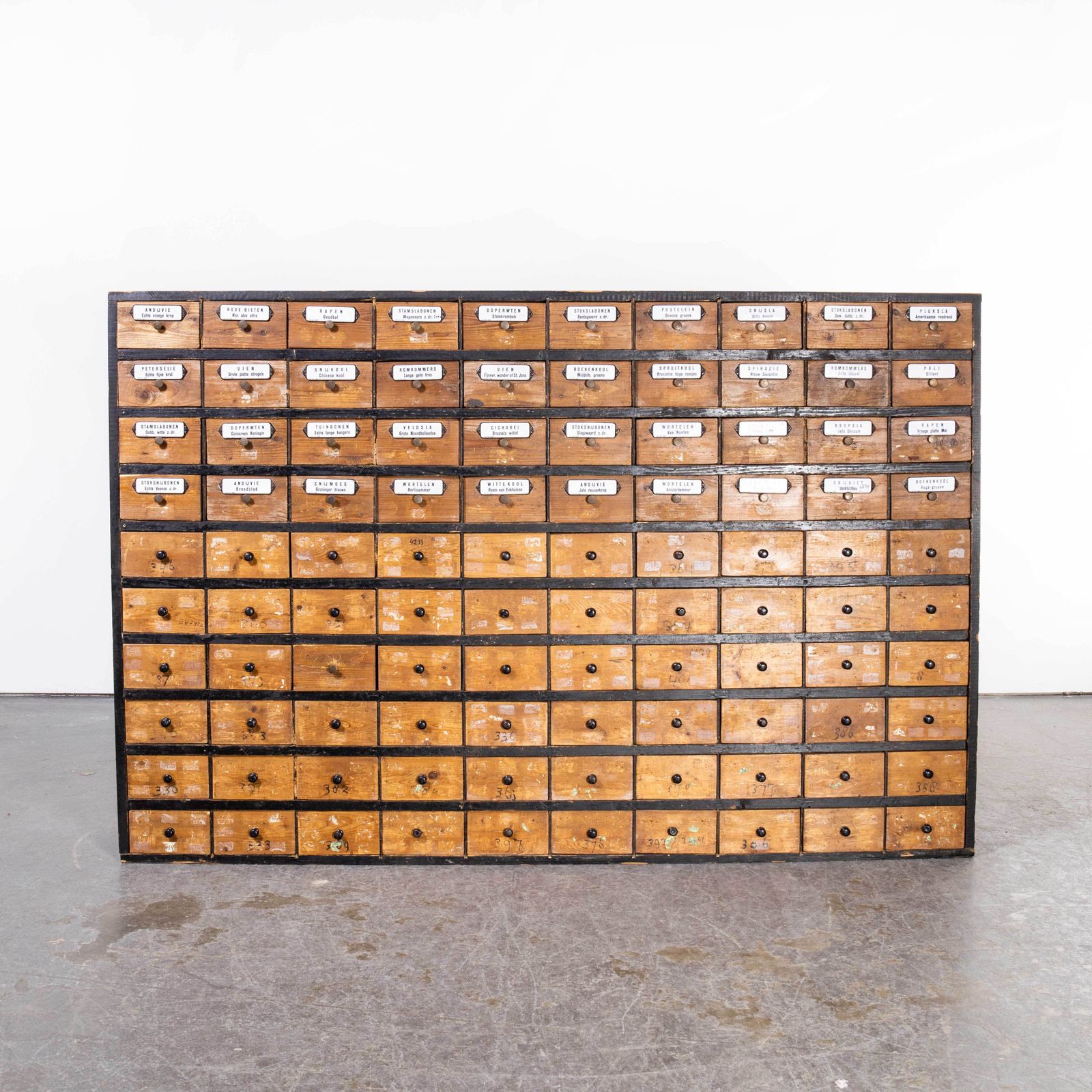 1950’s Very Large Dutch Seed Cabinet – One Hundred Drawers (1672)