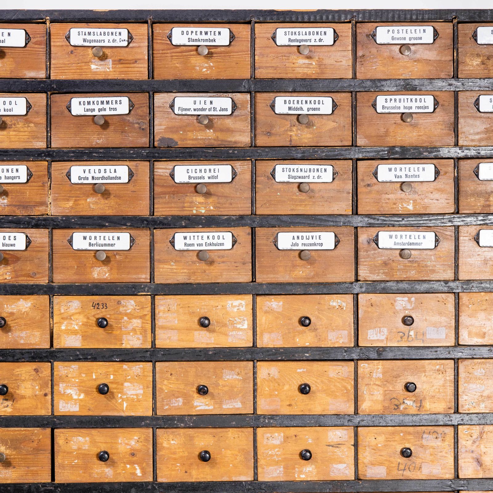 1950’s Very Large Dutch Seed Cabinet – One Hundred Drawers (1672) photo for sale