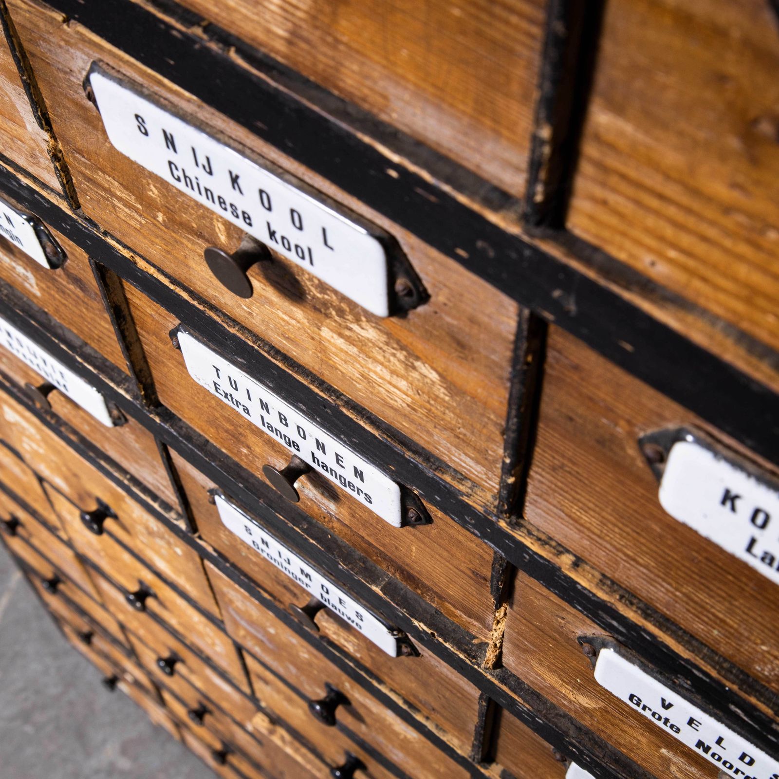 1950’s Very Large Dutch Seed Cabinet – One Hundred Drawers (1672) photo 4140.0
