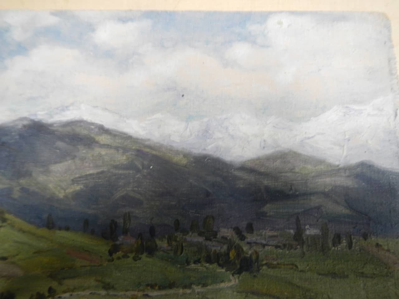 Oil Painting By Des Champs "Pirenes" photo vinterior