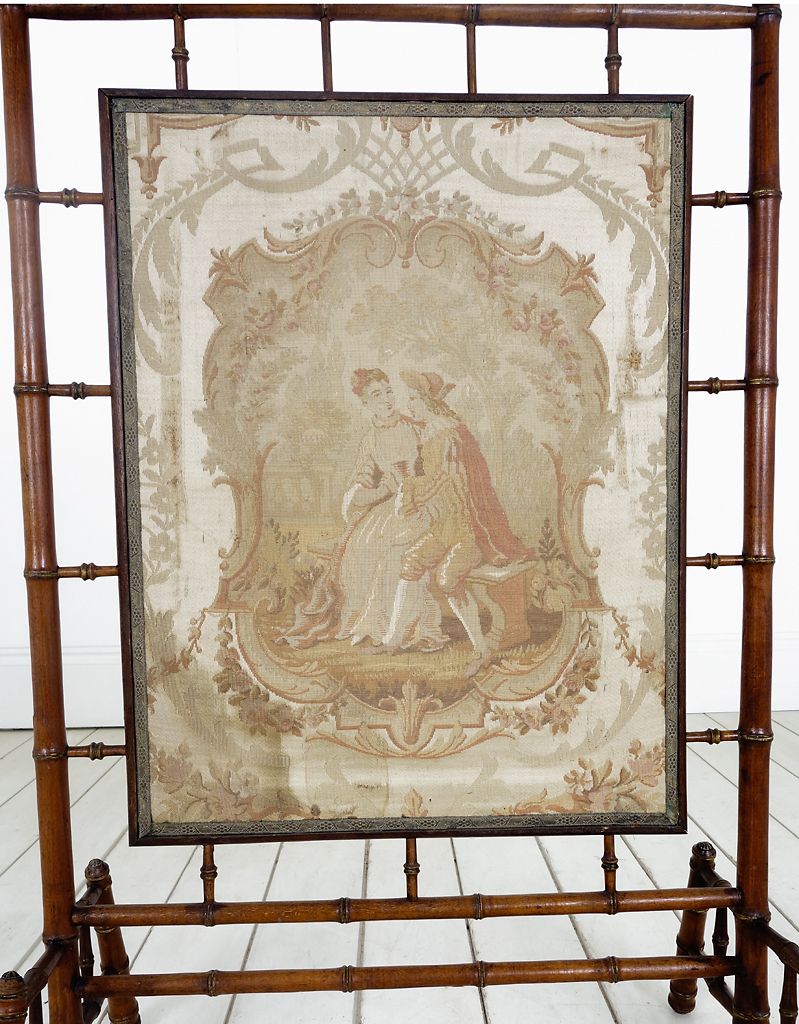 Faux Bamboo Fire Screen photo furniture