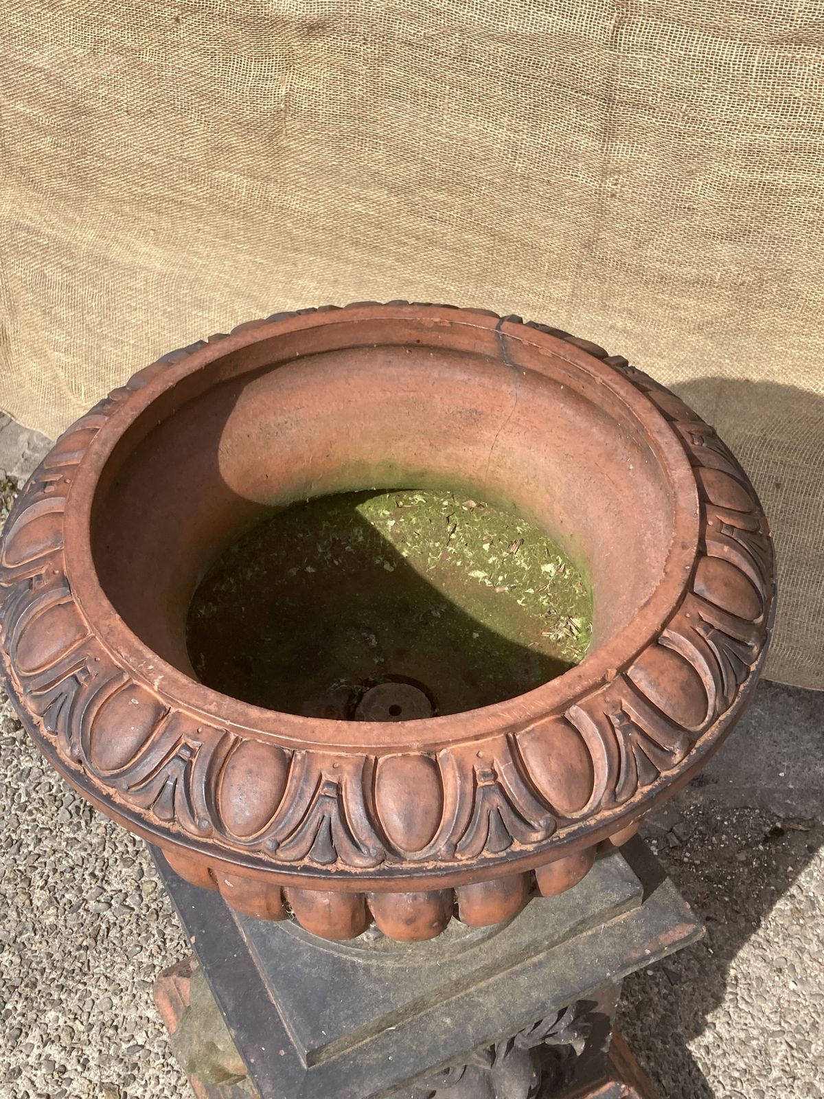 photo buy Victorian Terracota Garden Urn Plant Stand