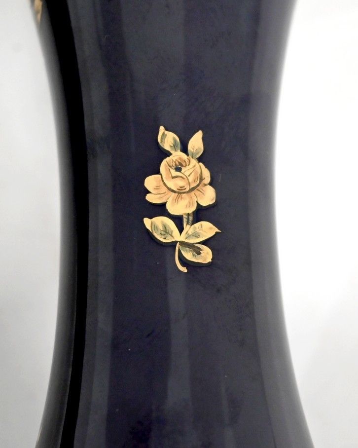 1009.4 Pair Of Fine Earthenware Vases, Jaget & Pinon Early 20th Century photo