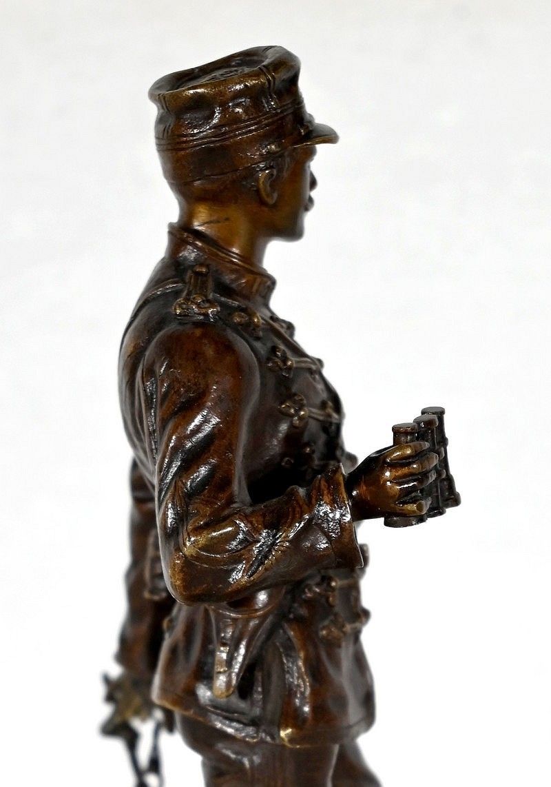 photo furniture Bronze “Sur La Brèche”, By C. Anfrie – 2nd Half Of The 19th Century