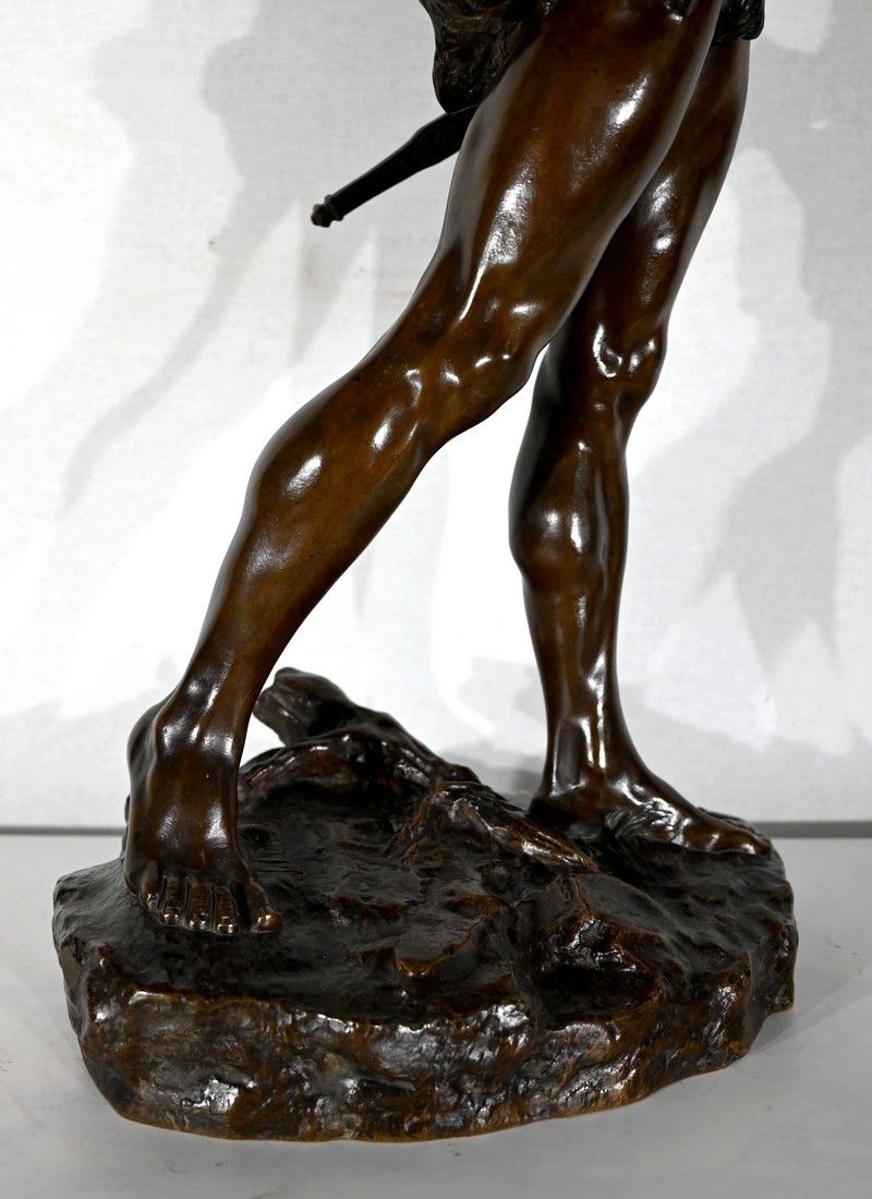 photo vinterior Important Bronze The Departure Signed V. Tournier   2nd Half Of The 19th Century