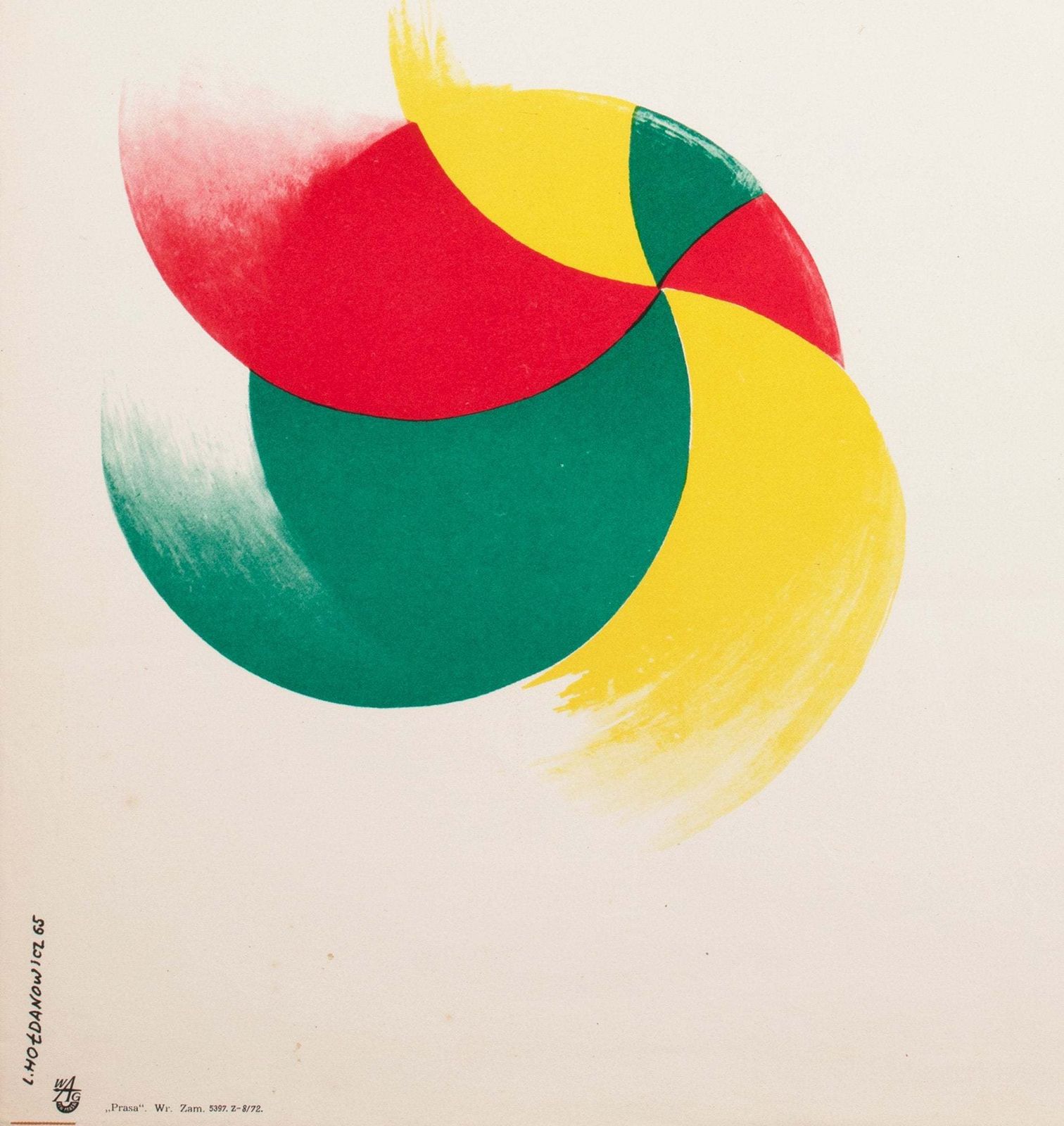 Cyrk Polish Circus Poster Bear With Ball 1965, Holdanowicz photo buy