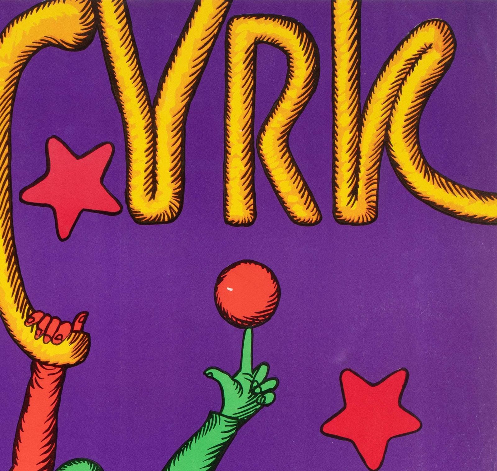 Cyrk Clown Swinging R1979 Polish Circus Poster, Bocianowski photo Art