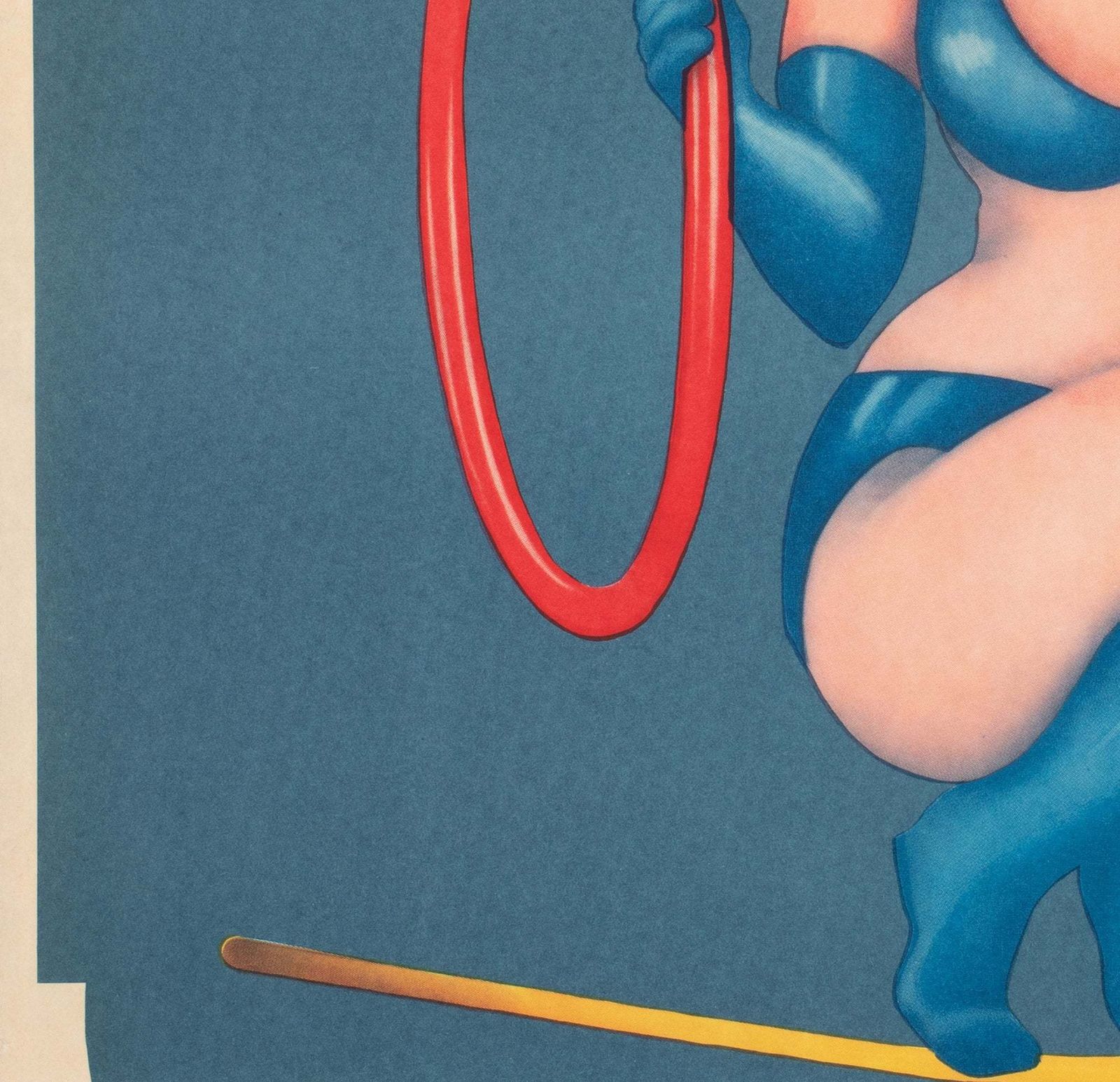 Cyrk Bikini Aerialist 1975 Polish Circus Poster, Milach photo 475.0