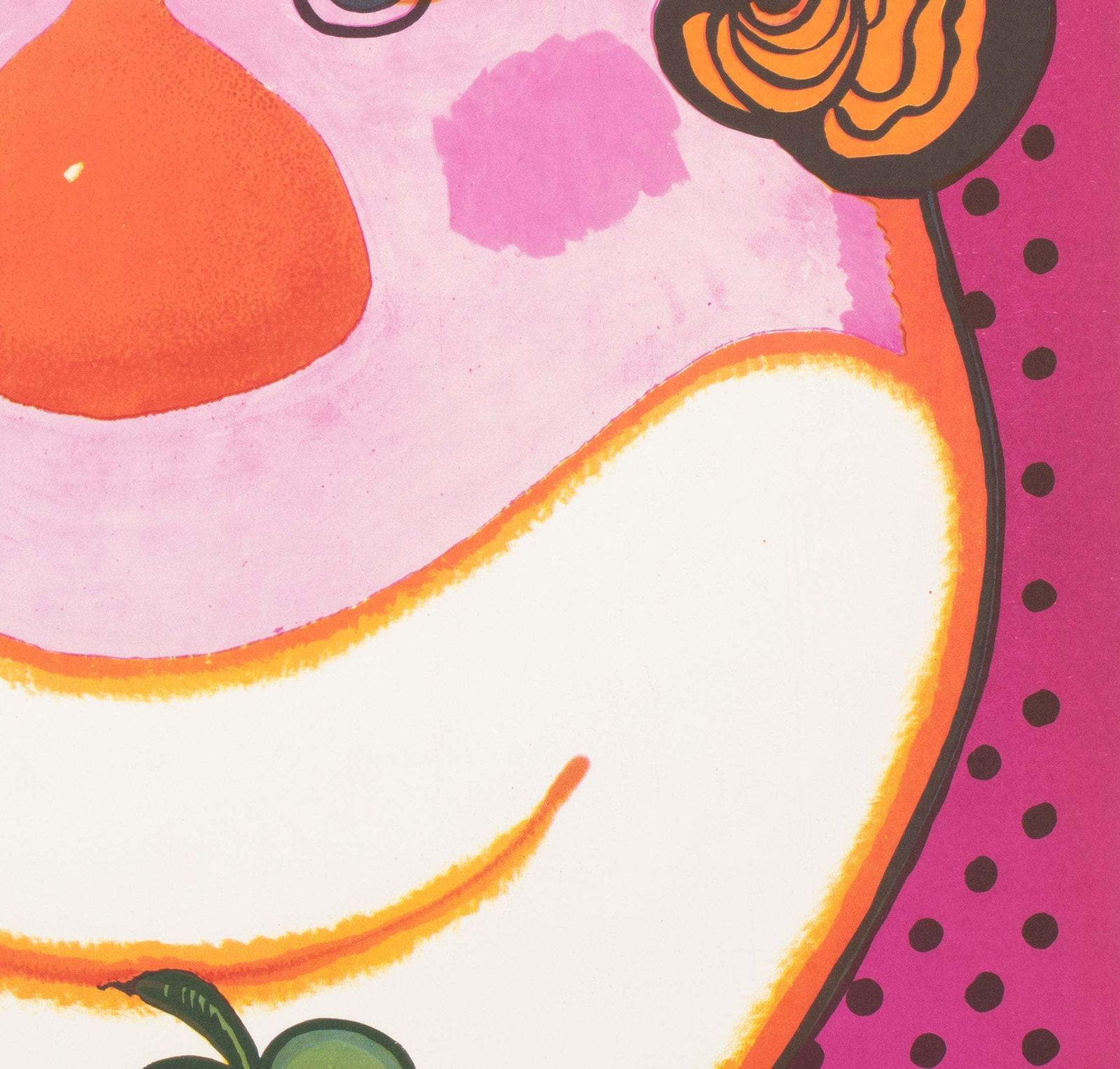 Cyrk Clown 1974 Polish Circus Poster, Bocianowski photo vinterior