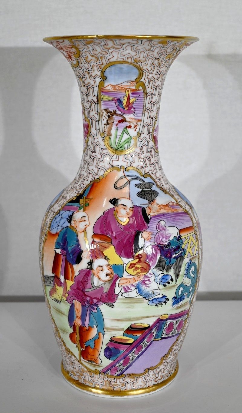Pair Of Chinese Porcelain Vases   Early 20th Century photo buy