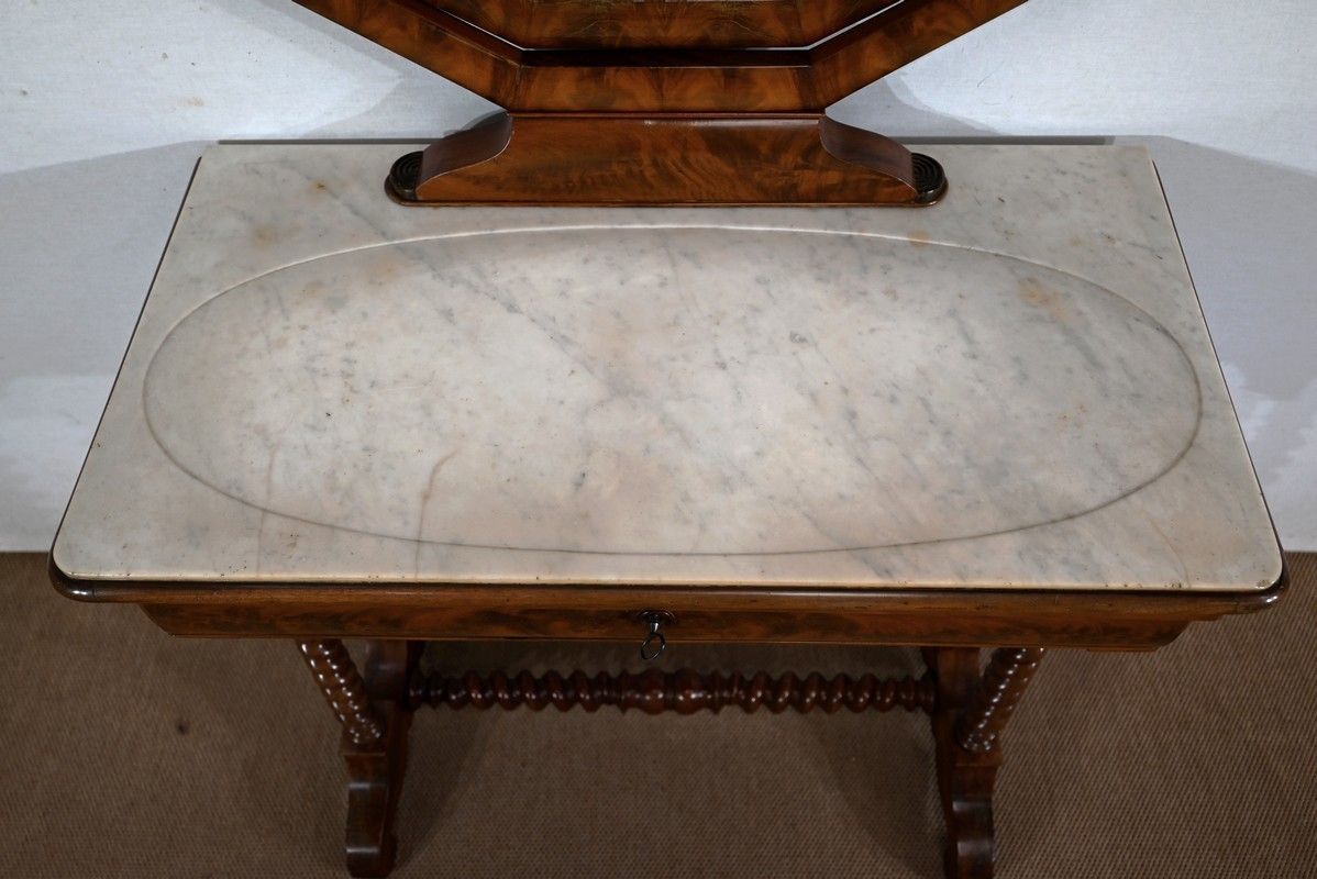 Small Mahogany Dressing Table, Louis Philippe Period   1st Part Of The 19th Century photo 2925.2