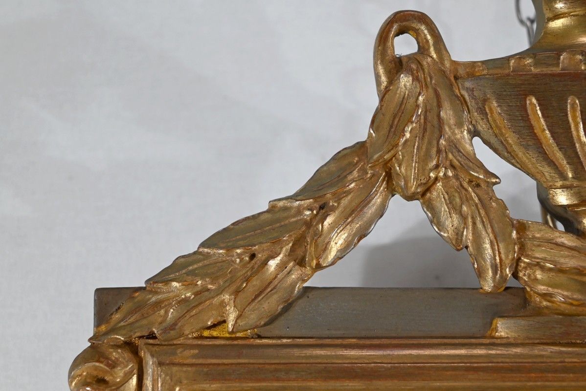 Small Mirror In Gilded Wood, Louis XVI Style   Early 20th Century photo buy