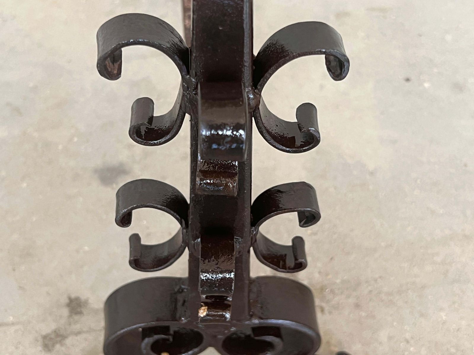 19th French Wrought Iron Firedogs Or Andirons photo vinterior
