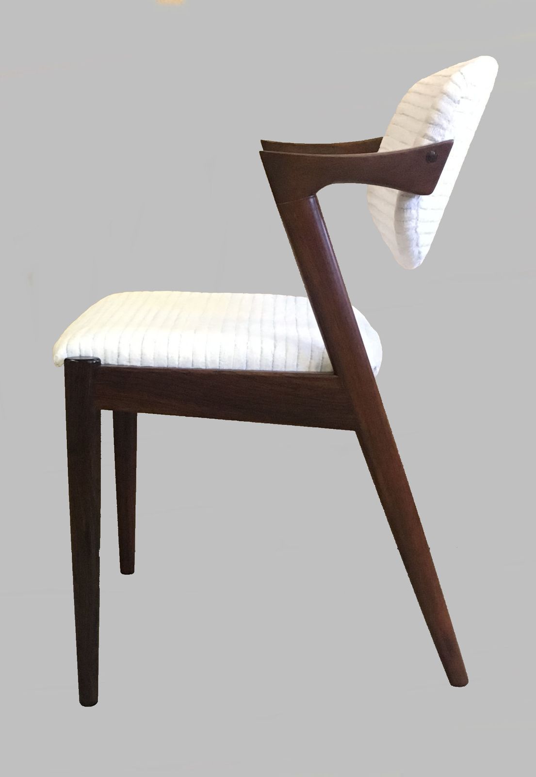 Set Of Four Restored Danish Kai Kristiansen Rosewood Dining Chairs   Custom Upholstery 1960's photo Furniture