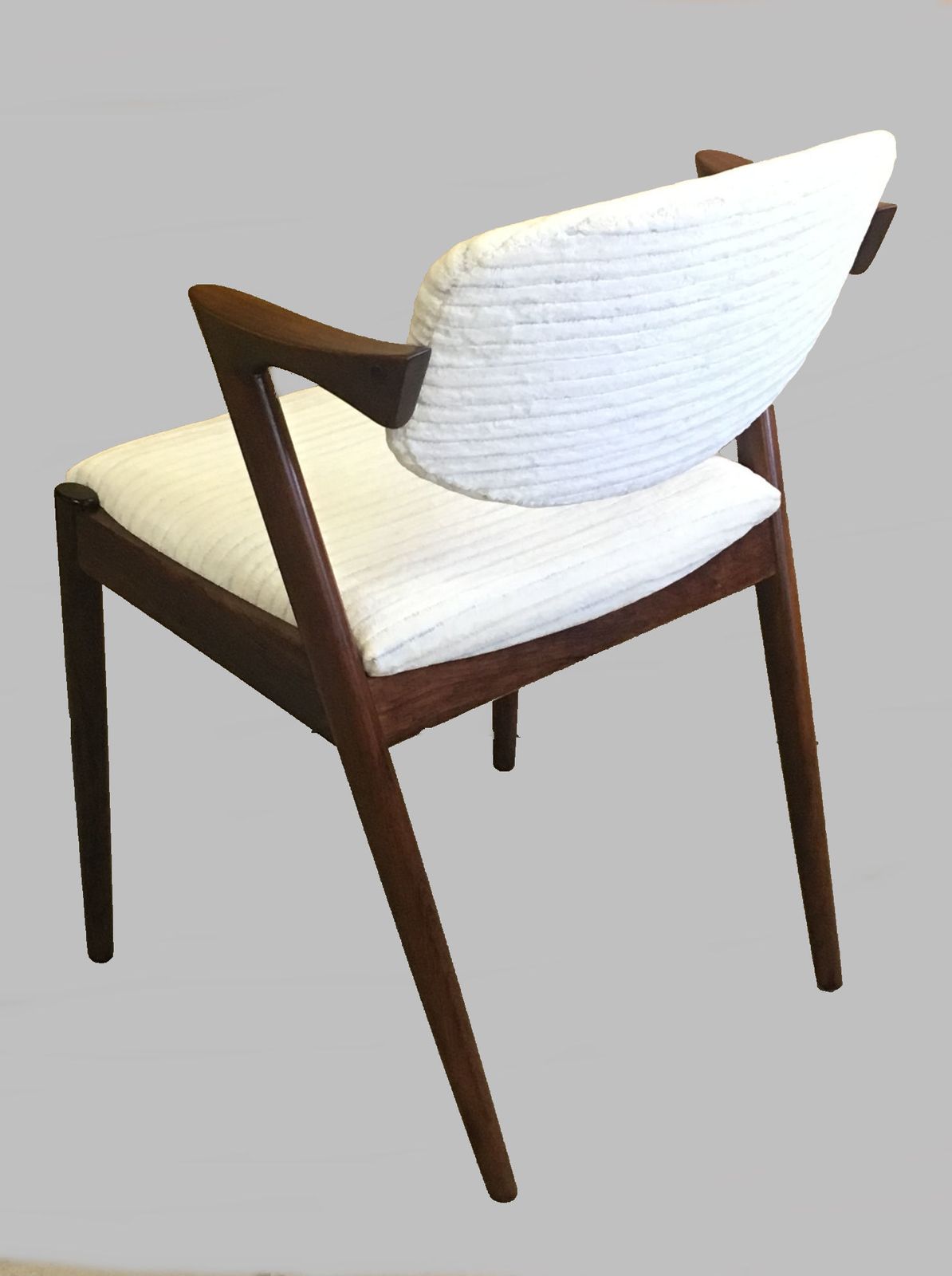 Set Of Four Restored Danish Kai Kristiansen Rosewood Dining Chairs   Custom Upholstery 1960's photo 5400.0
