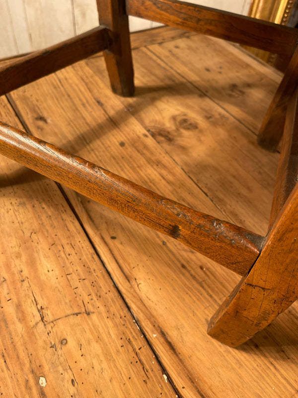 Antique Provincial Georgian Sheraton Suffolk Elm Chair Circa 1790 photo vinterior