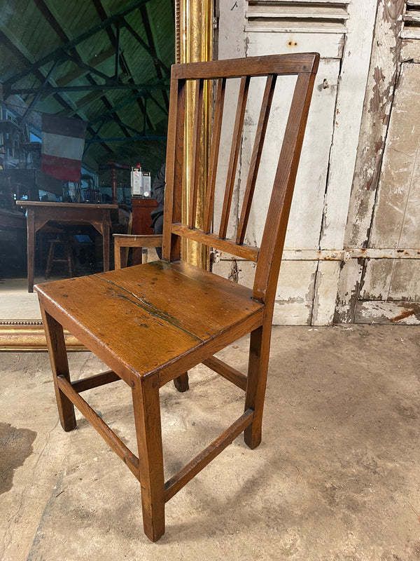 Antique Provincial Georgian Sheraton Suffolk Elm Chair Circa 1790 photo buy
