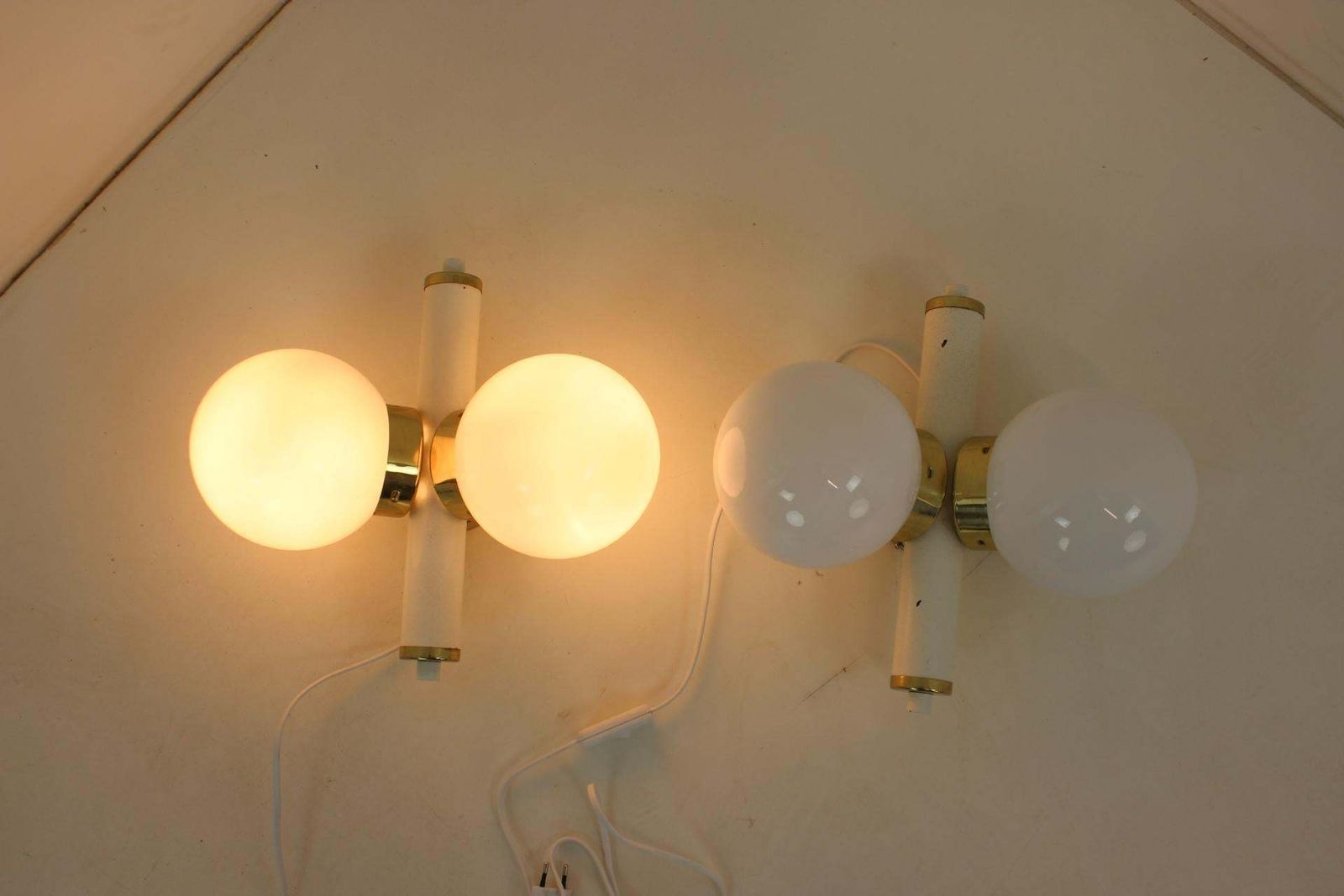 photo buy Mid Century Set Of 2 Wall Lamps By Instala Jilove, 1970’s