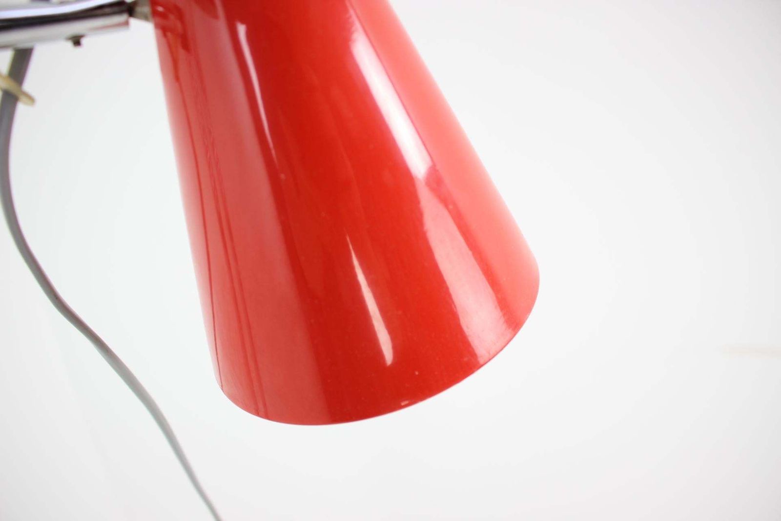Rare Red Floor Lamp By Lidokov, 1960s photo vinterior