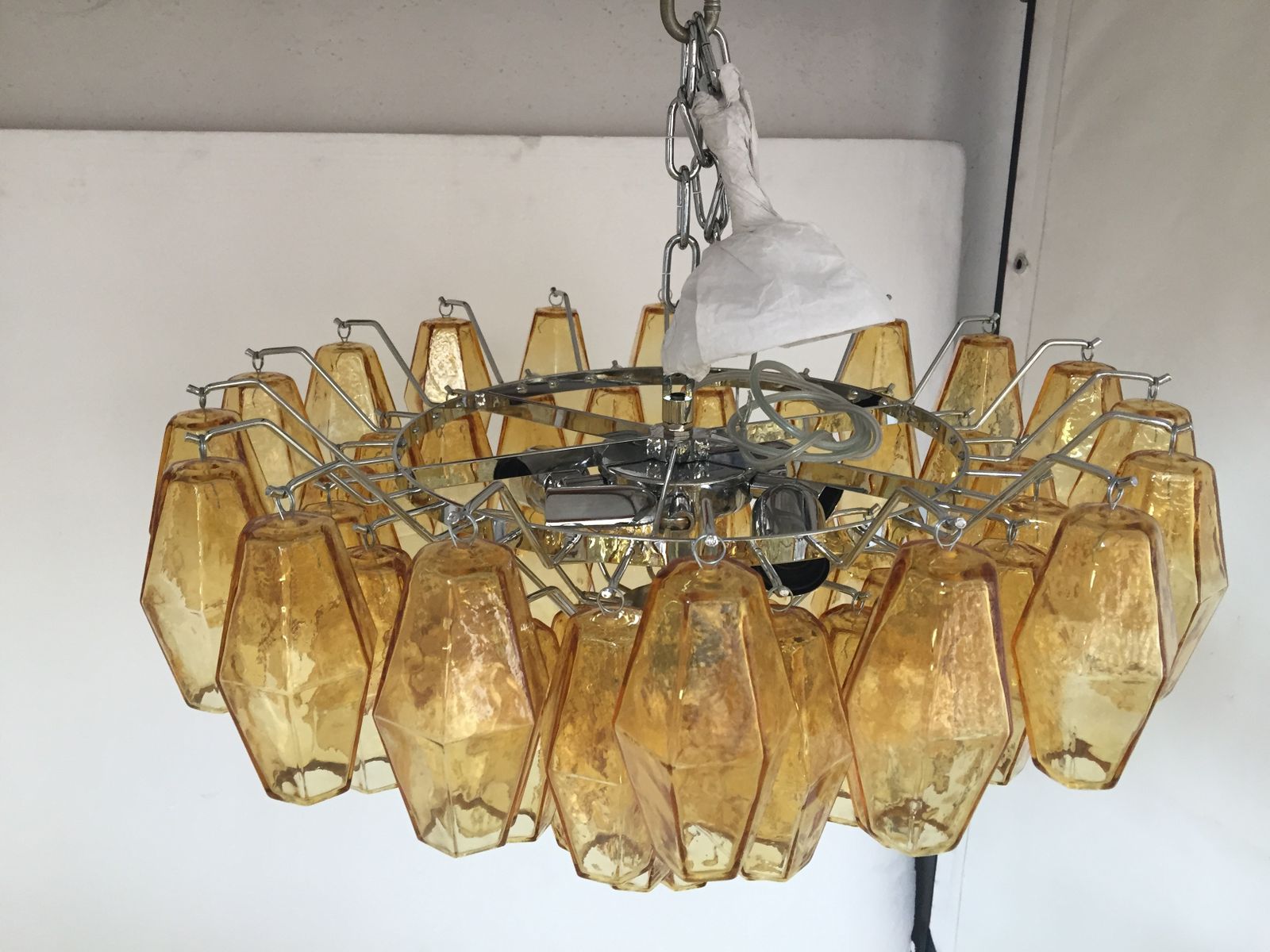 Impressive Murano Glass Sputnik Chandelier Poliedro Like Mazzega Zuccheri Venini Barovier Style photo furniture