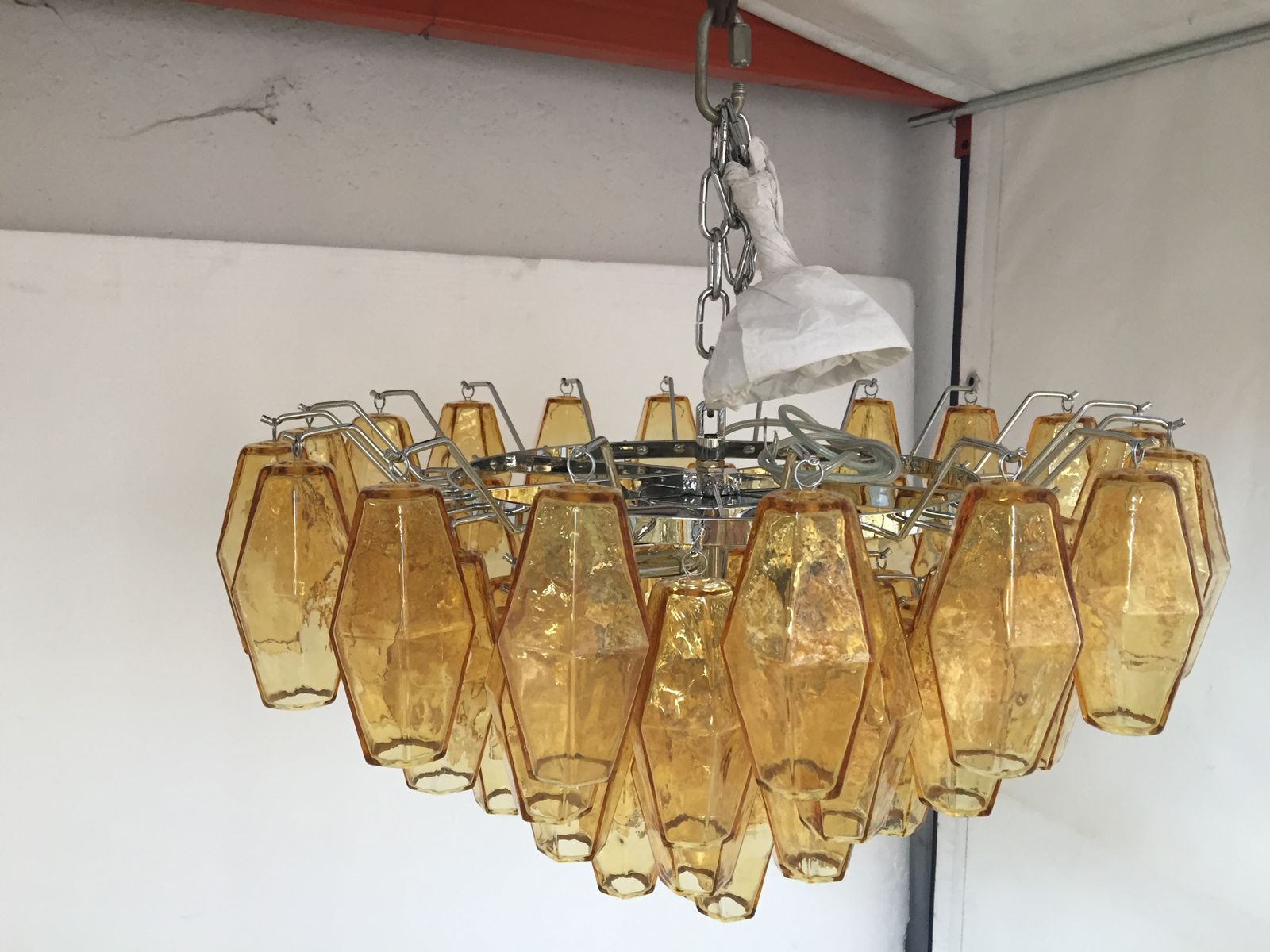 Impressive Murano Glass Sputnik Chandelier Poliedro Like Mazzega Zuccheri Venini Barovier Style photo 4712.0