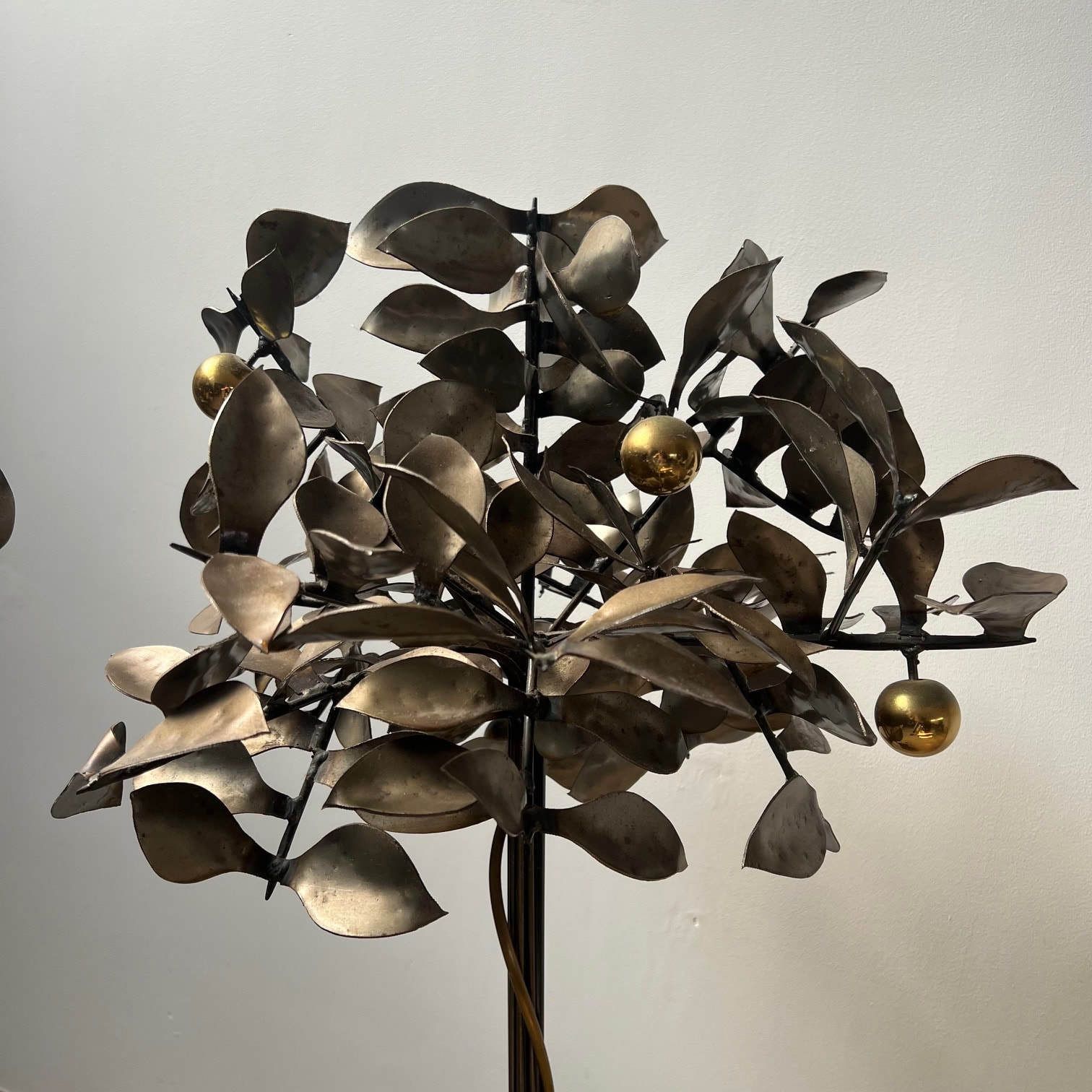 photo furniture Pair Of Blacksmith Made Mid Century Steel Decorative Trees