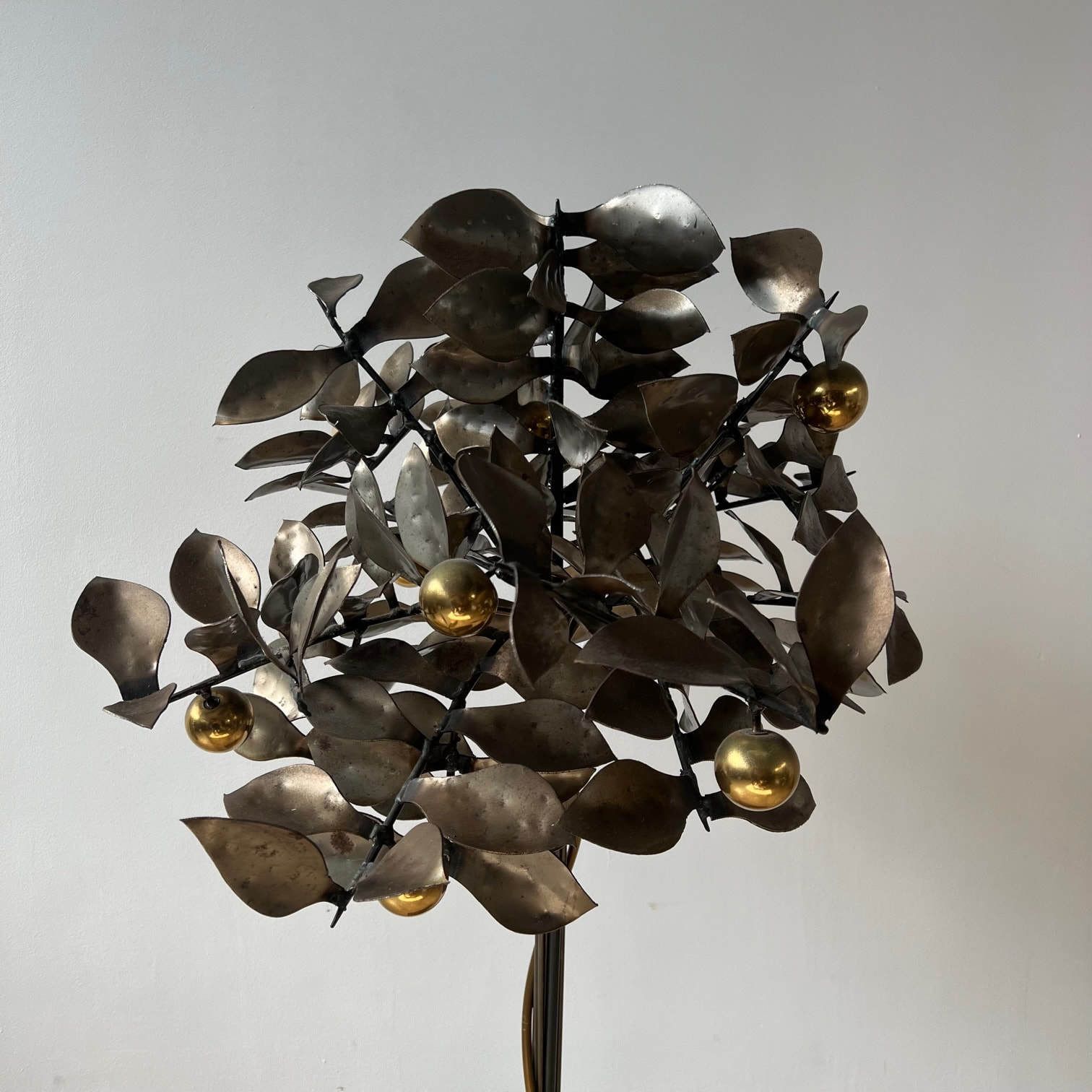 Home Decor Pair Of Blacksmith Made Mid Century Steel Decorative Trees photo