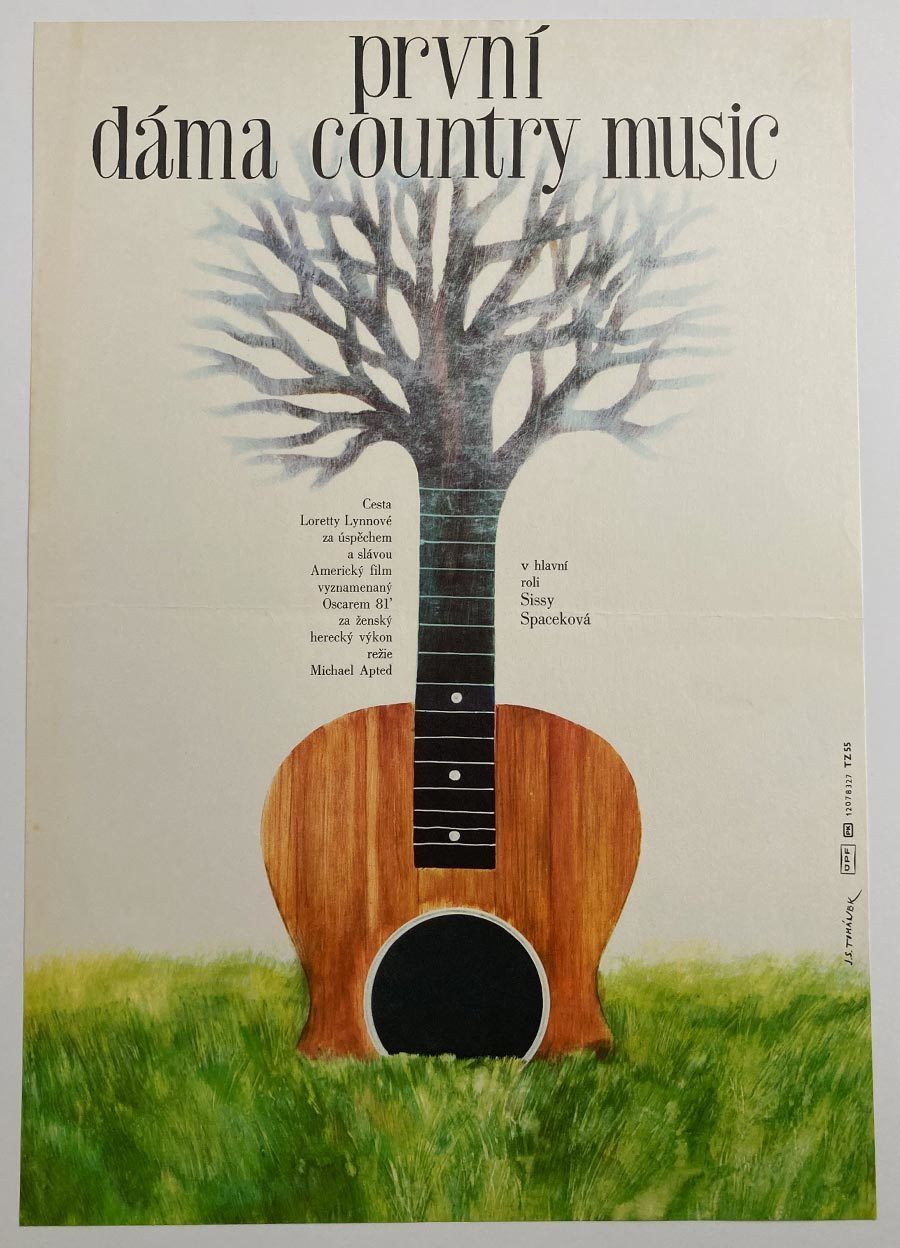 Original Film Poster, Coal Miner’s Daughter, Jan Tománek, 1981, Genuine Czech Vintage Print