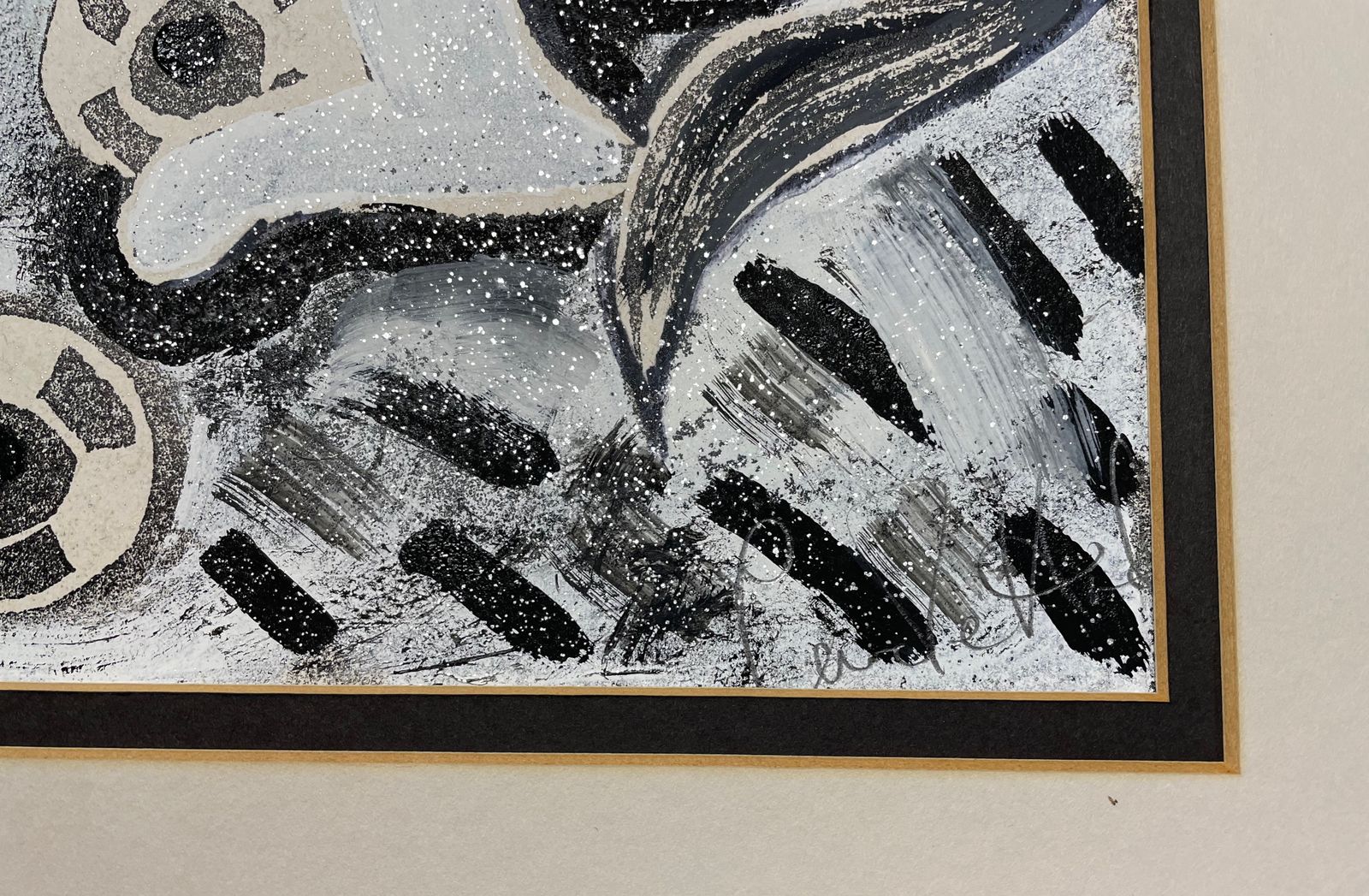 Abstract Mixed Media Monoprint By Caroline Hands photo for sale
