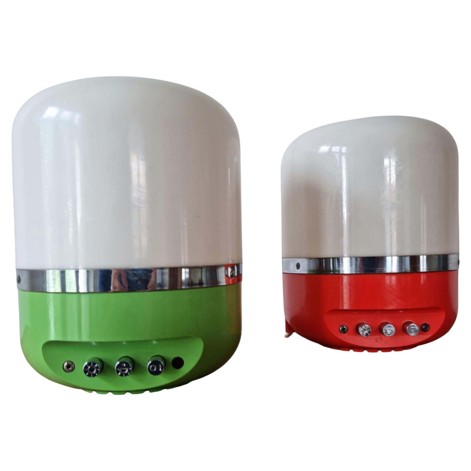 Set Of Two Midcentury Table Lamps, Space Age, Adriano Rampoldi, Italy, 1970s photo furniture